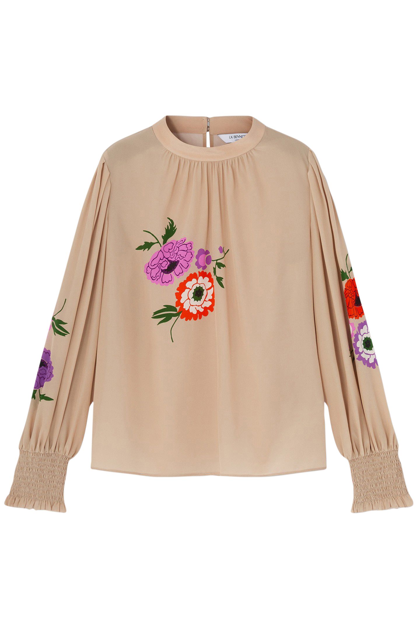 TW FLEUR MOTIF BLOUSE BROWN 3