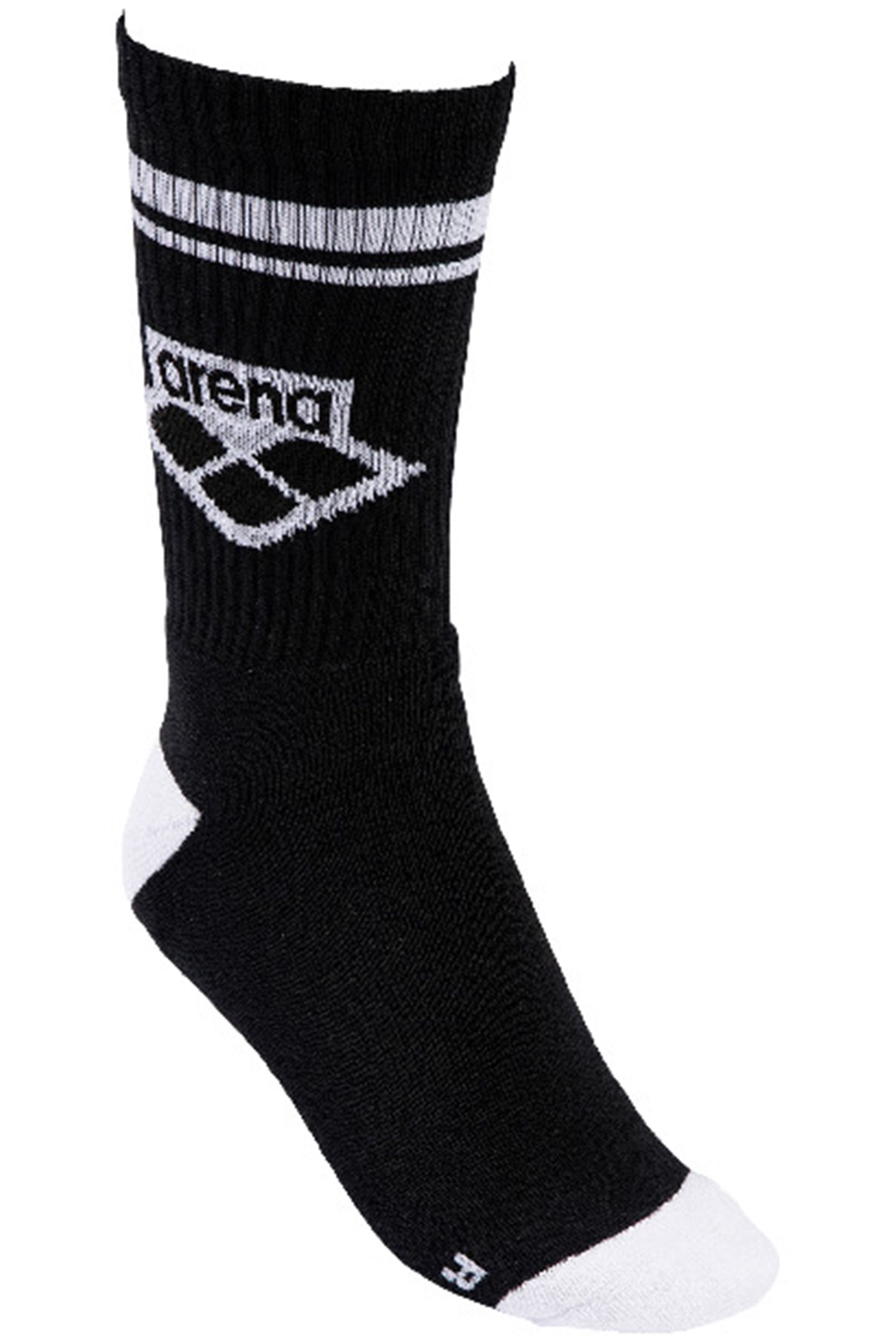 UNISEX ARENA ICONS SOCKS BLACK-WHITE 2