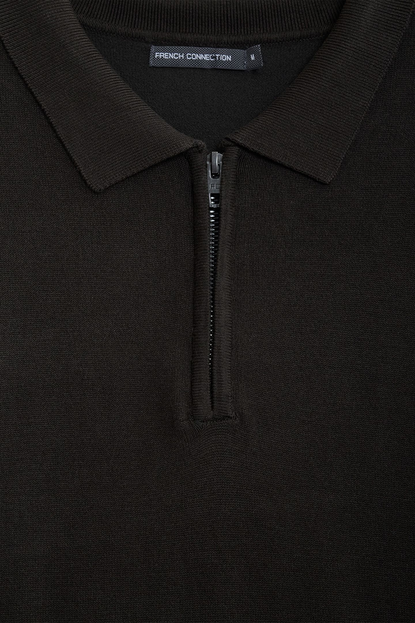 POLO ZIP LS LUXE DK GREEN 3