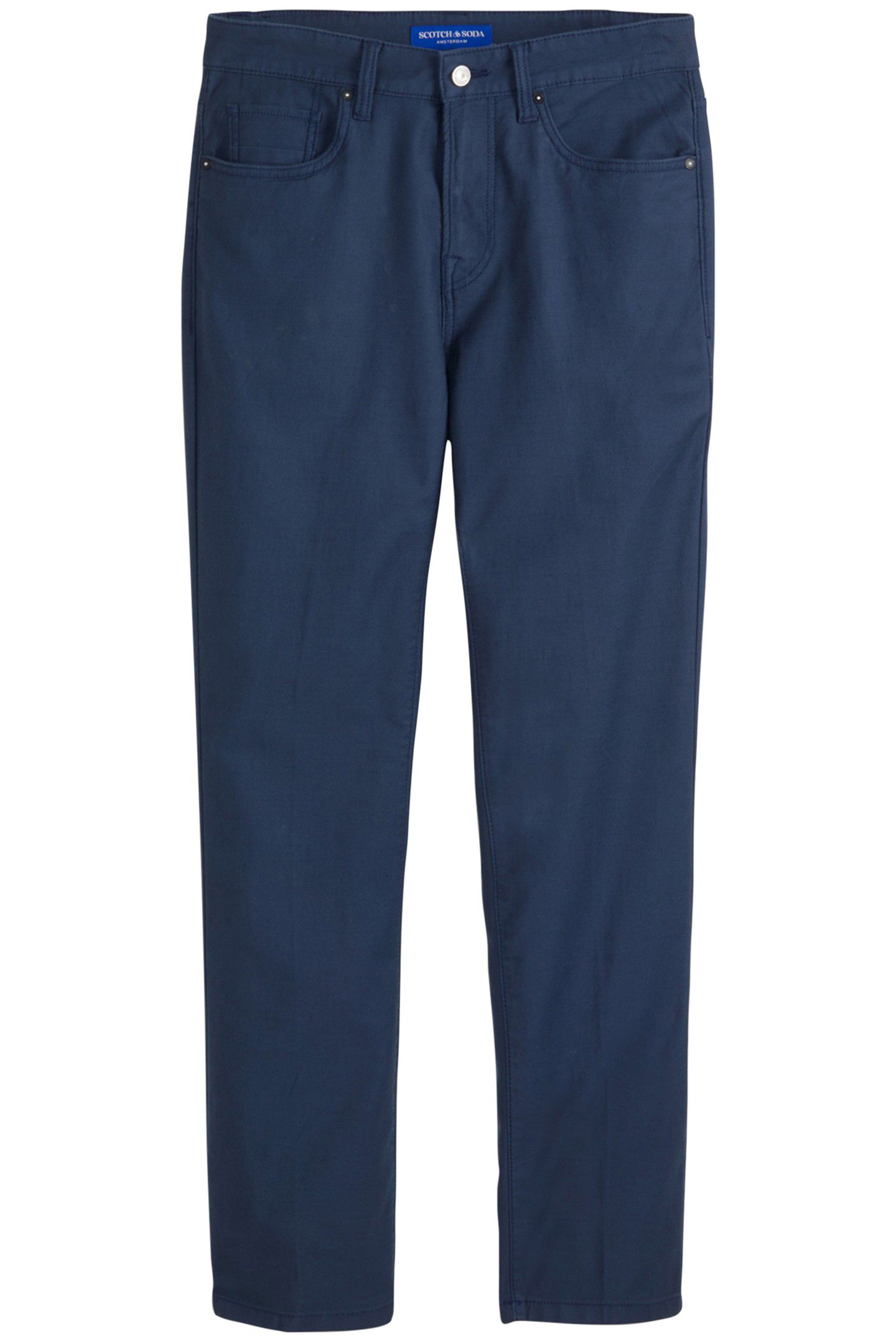 DOBBY COLOR STRAIGHT FIT NAVY/GREY 1