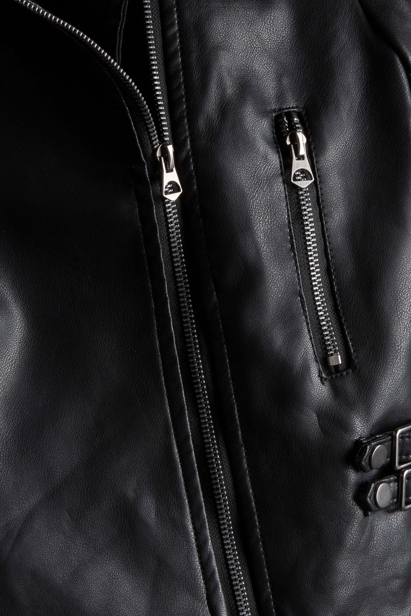 BIKER FAUX BLACK 3