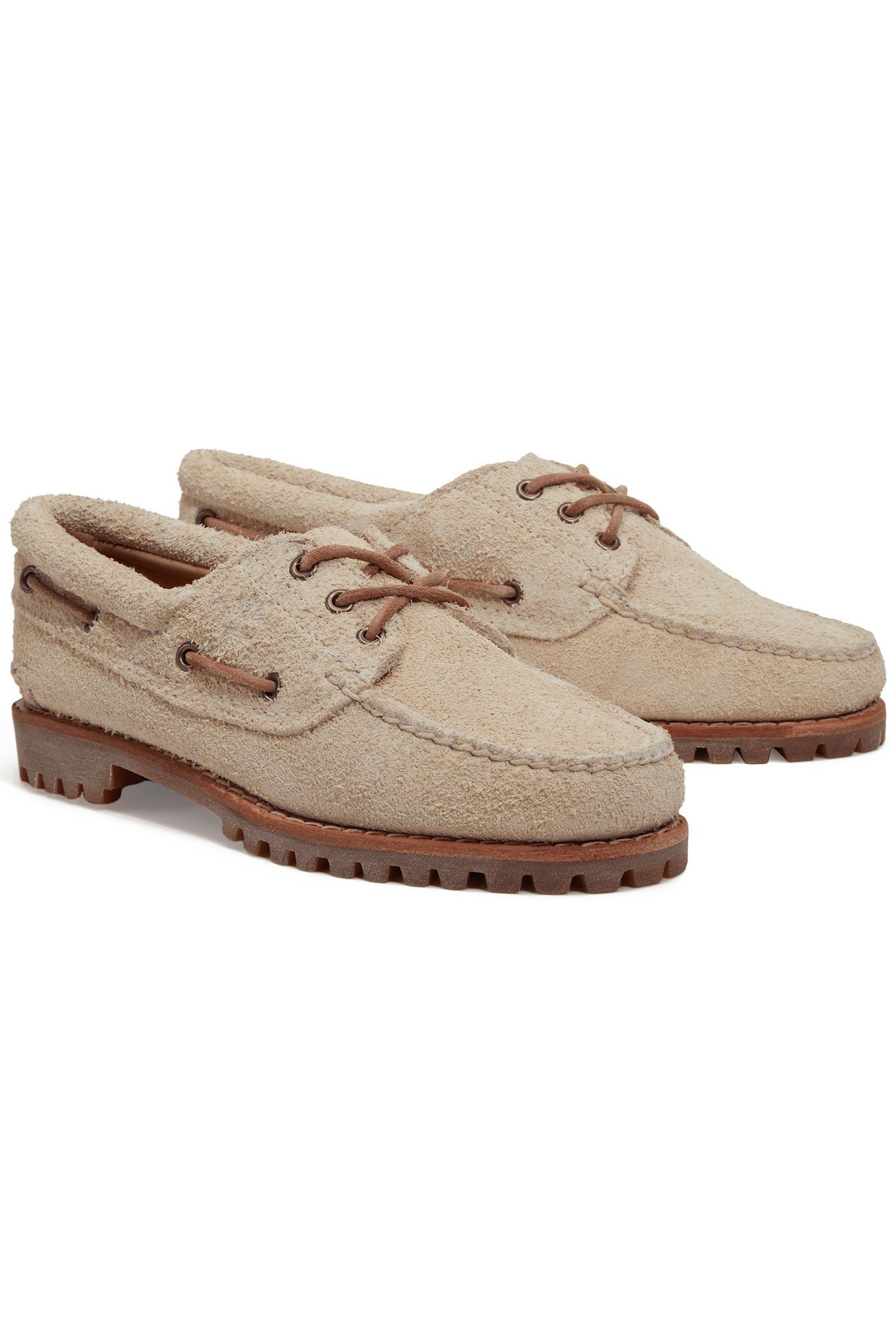 BOAT SHOE NATURAL SUEDE 3
