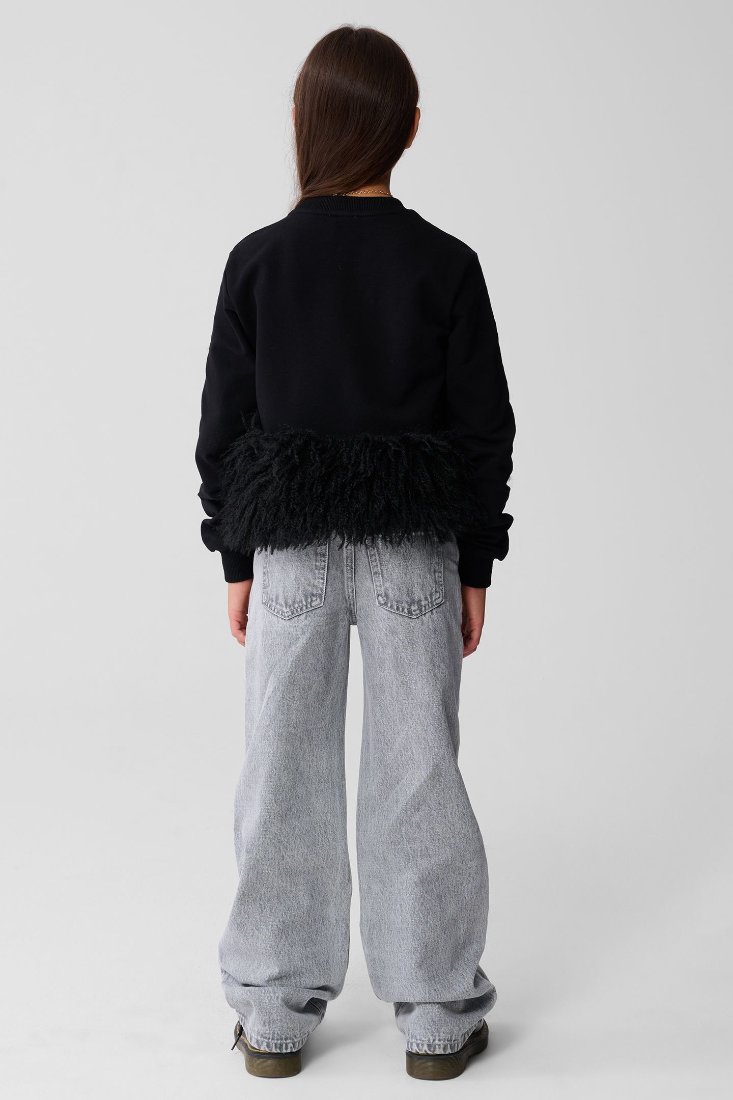 GIRLS SBFEATHER SWEAT BLACK 3