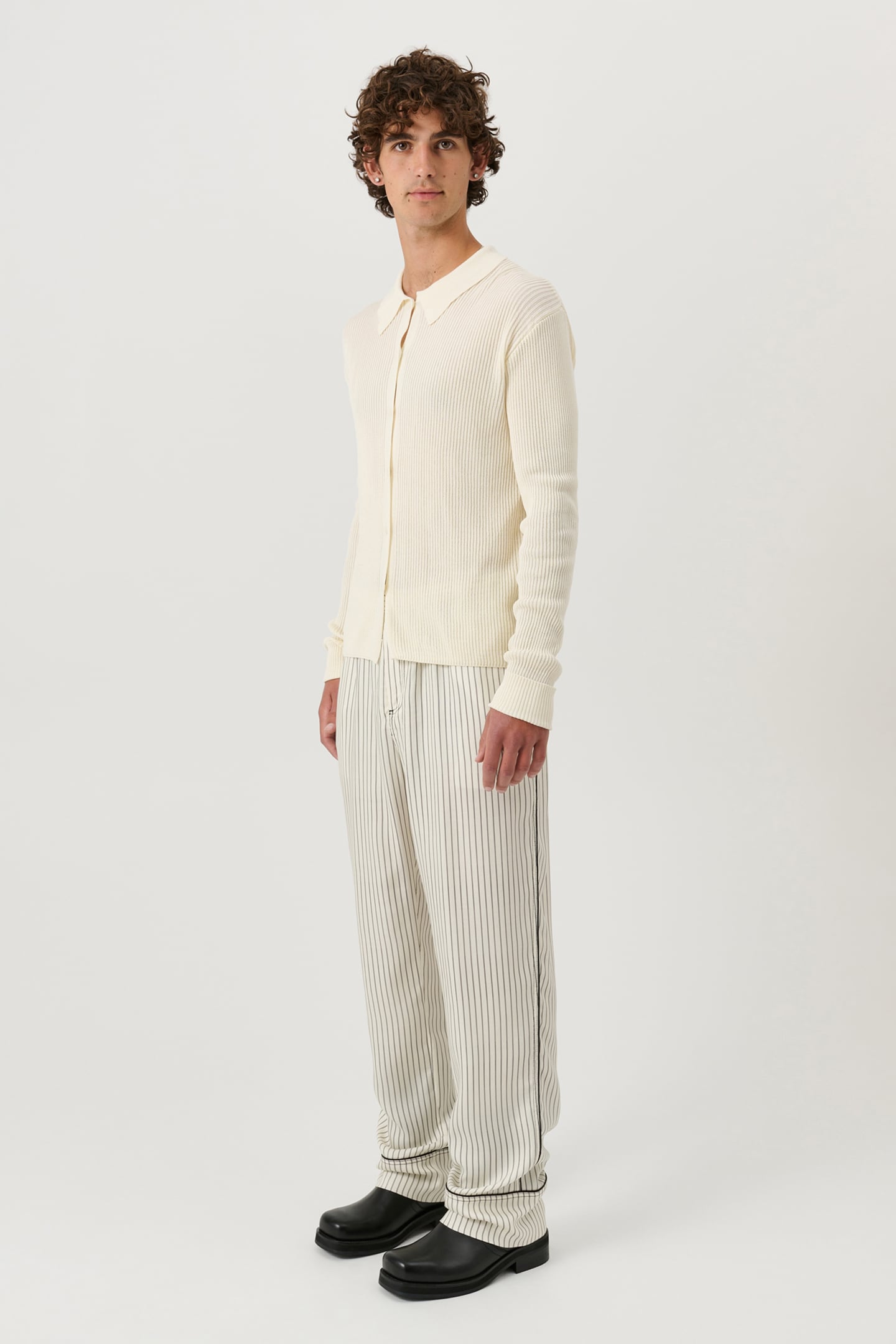 PAUL LONGSLEEVED POLO OFF WHITE 1