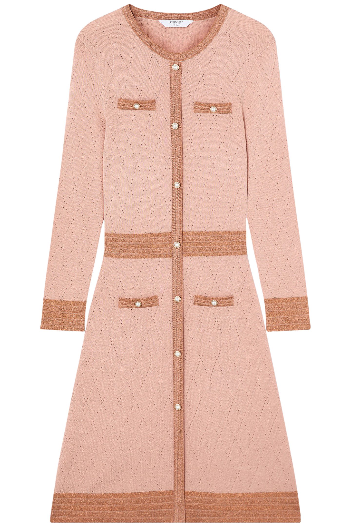 DR MARA METALLIC DRESS LIGHT PINK 4