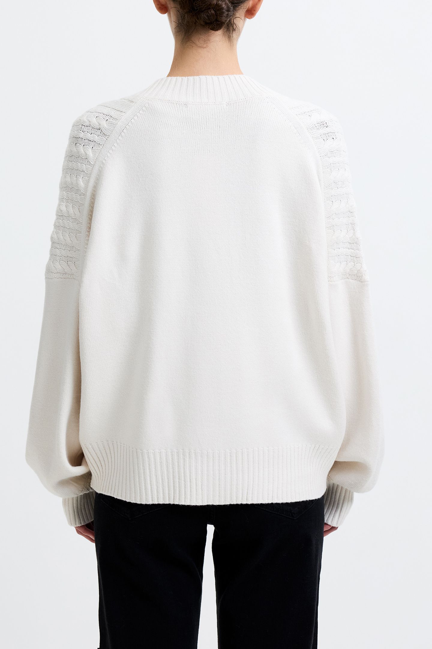 BABYSOFT CABLE KNIT CARDIGAN CLASSIC CREAM 2