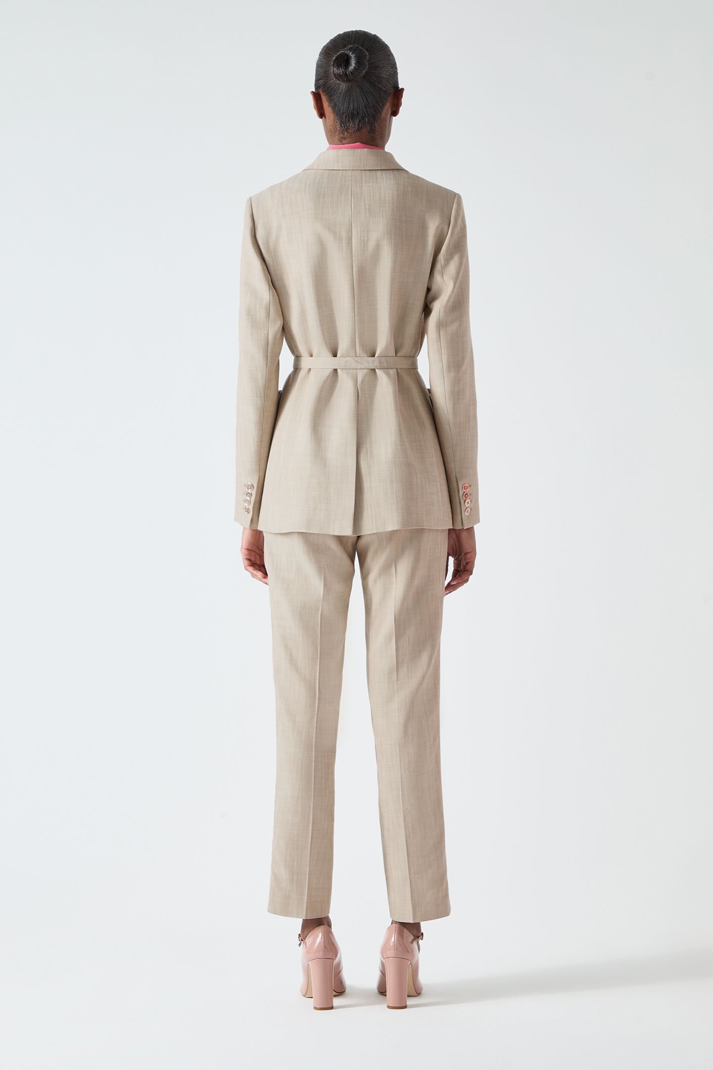 JK AMELIA BELTED JACKET BEIGE 2
