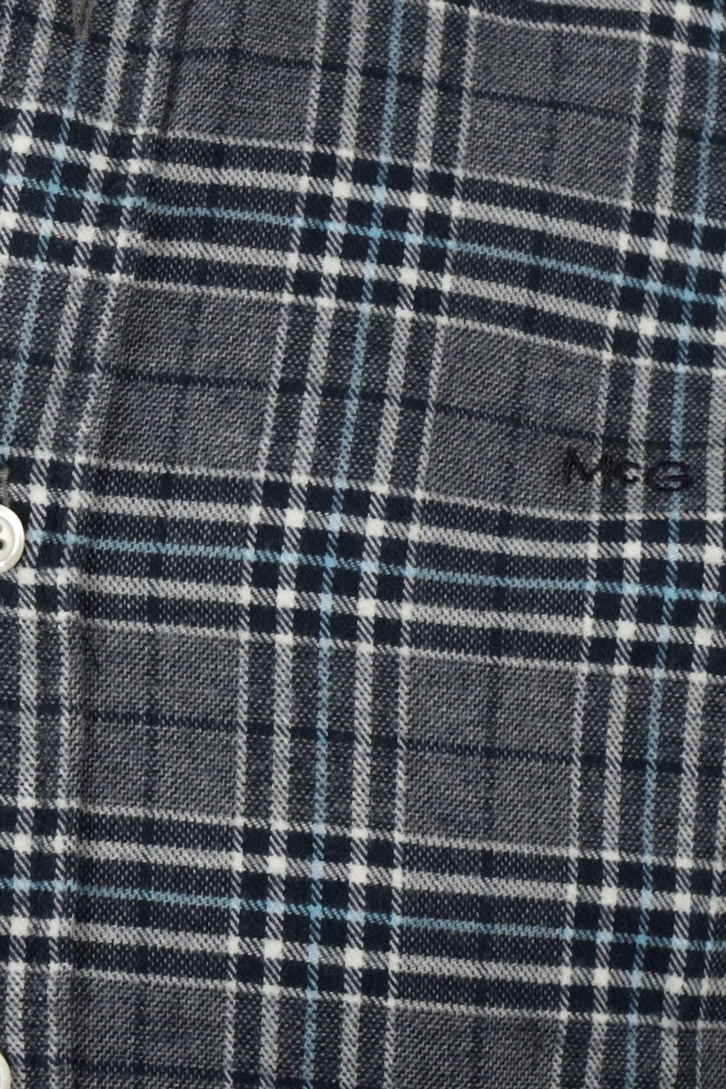 FLANNEL TWILL CHECK SHIRT NAVY 9