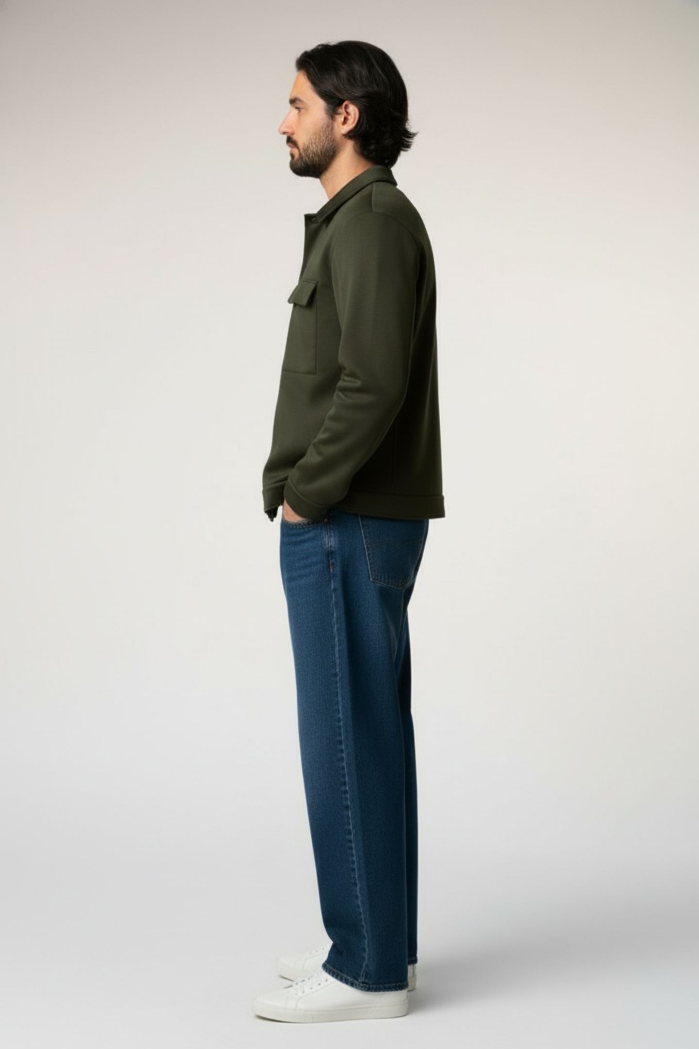 KOSSIALF OVERSHIRT DEEP GREEN 3