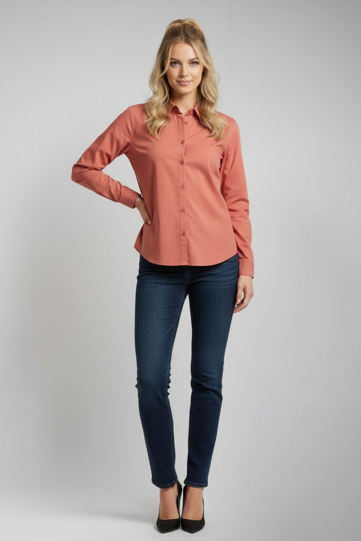 CANTERBURYALF WINTER SHIRT DUSTY ORANGE 1