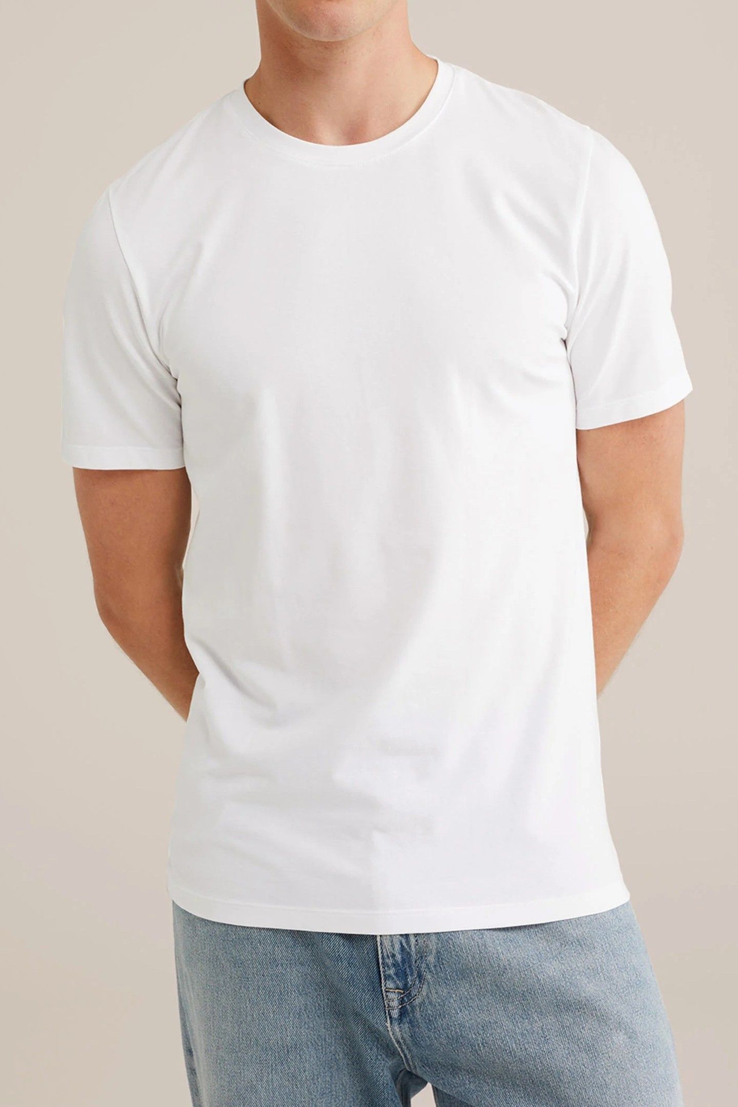 PREMIUM - STRETCH T-SHIRT - 4-PACK WHITE 2