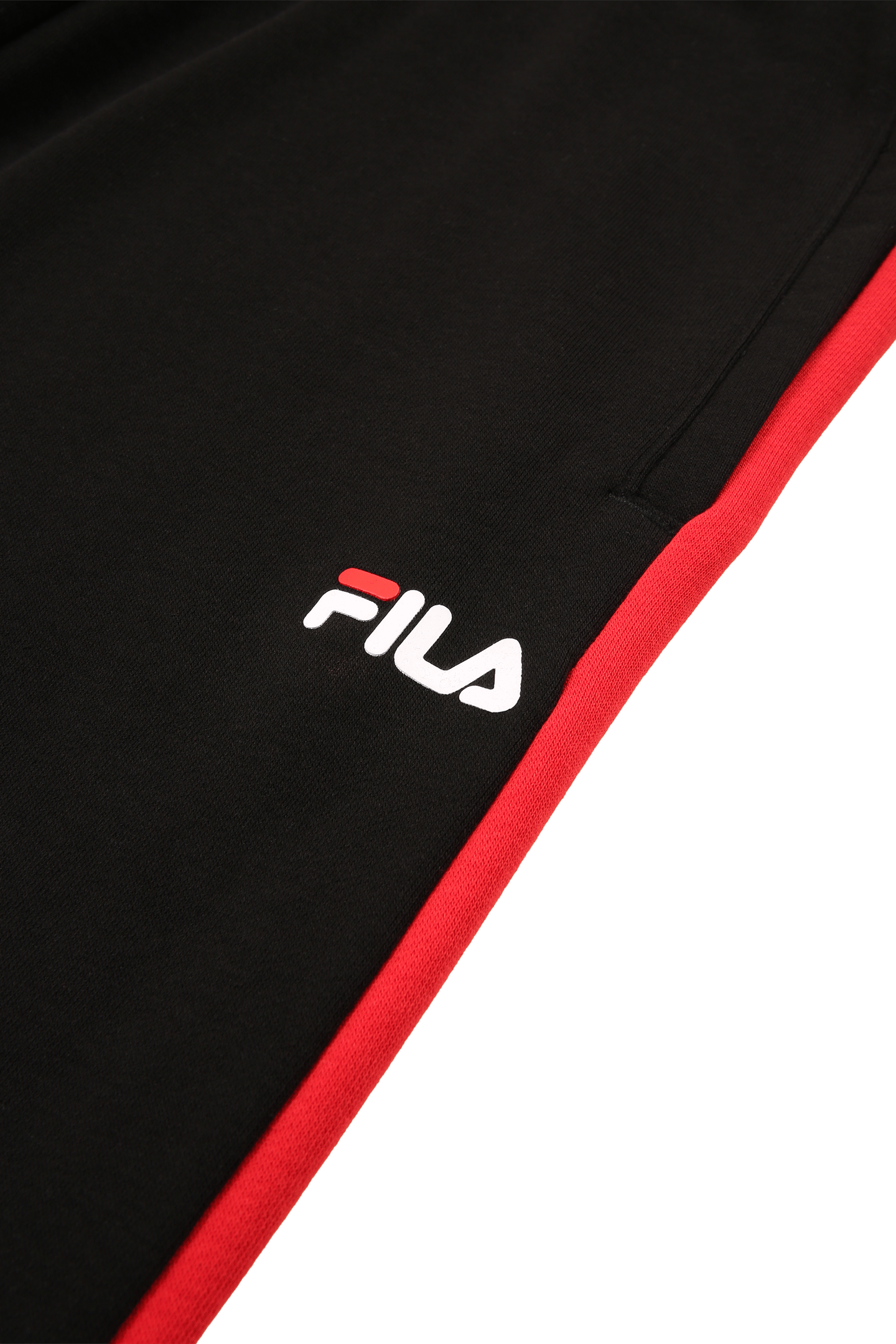 SAUSALITO SWEAT PANTS WITH BLOCK STRIPES BLACK-TRUE RED-GULL 3