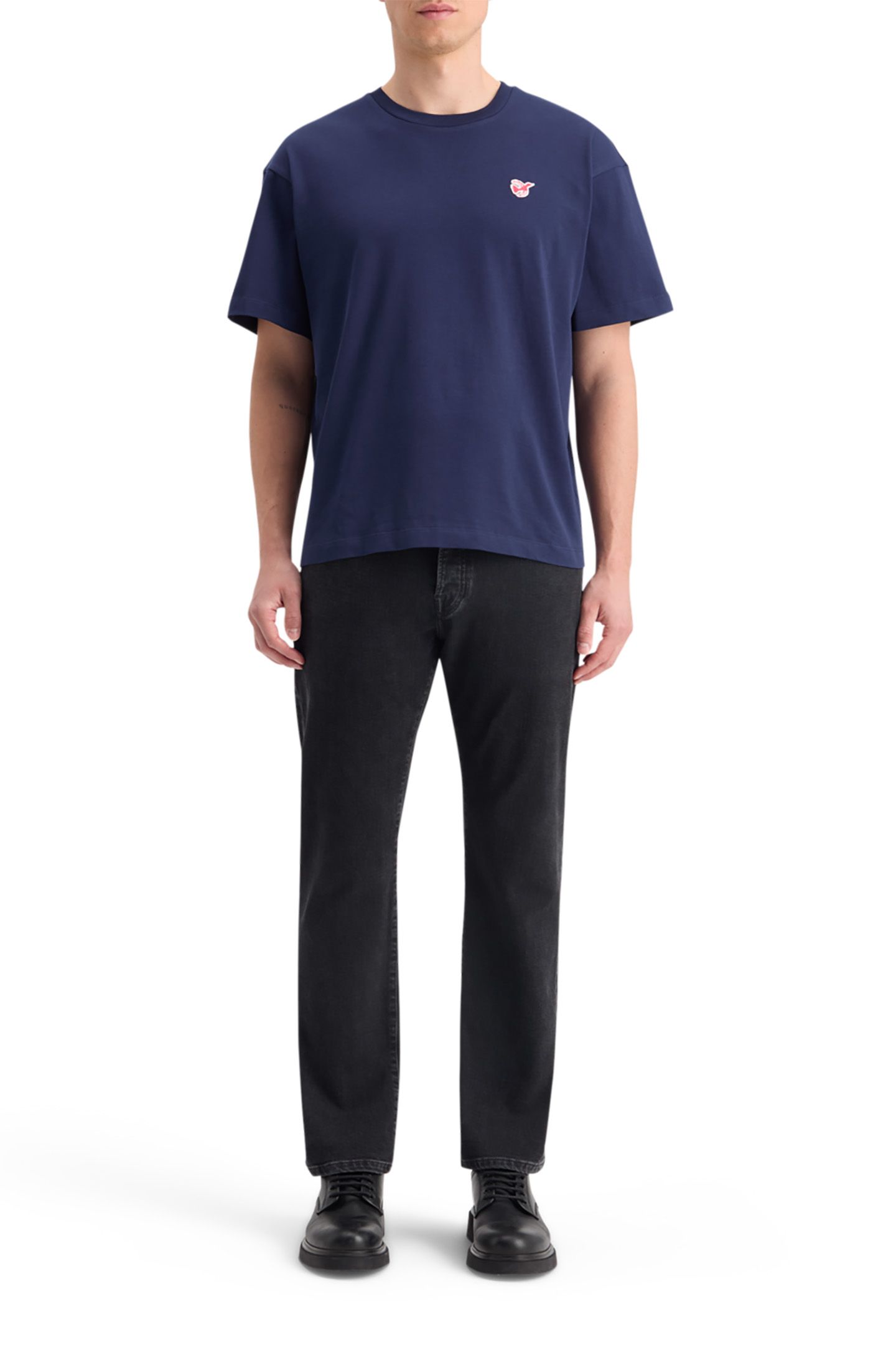 CORE - THE FREE SPIRIT PEACE BIRD T-SHIRT NAVY 2