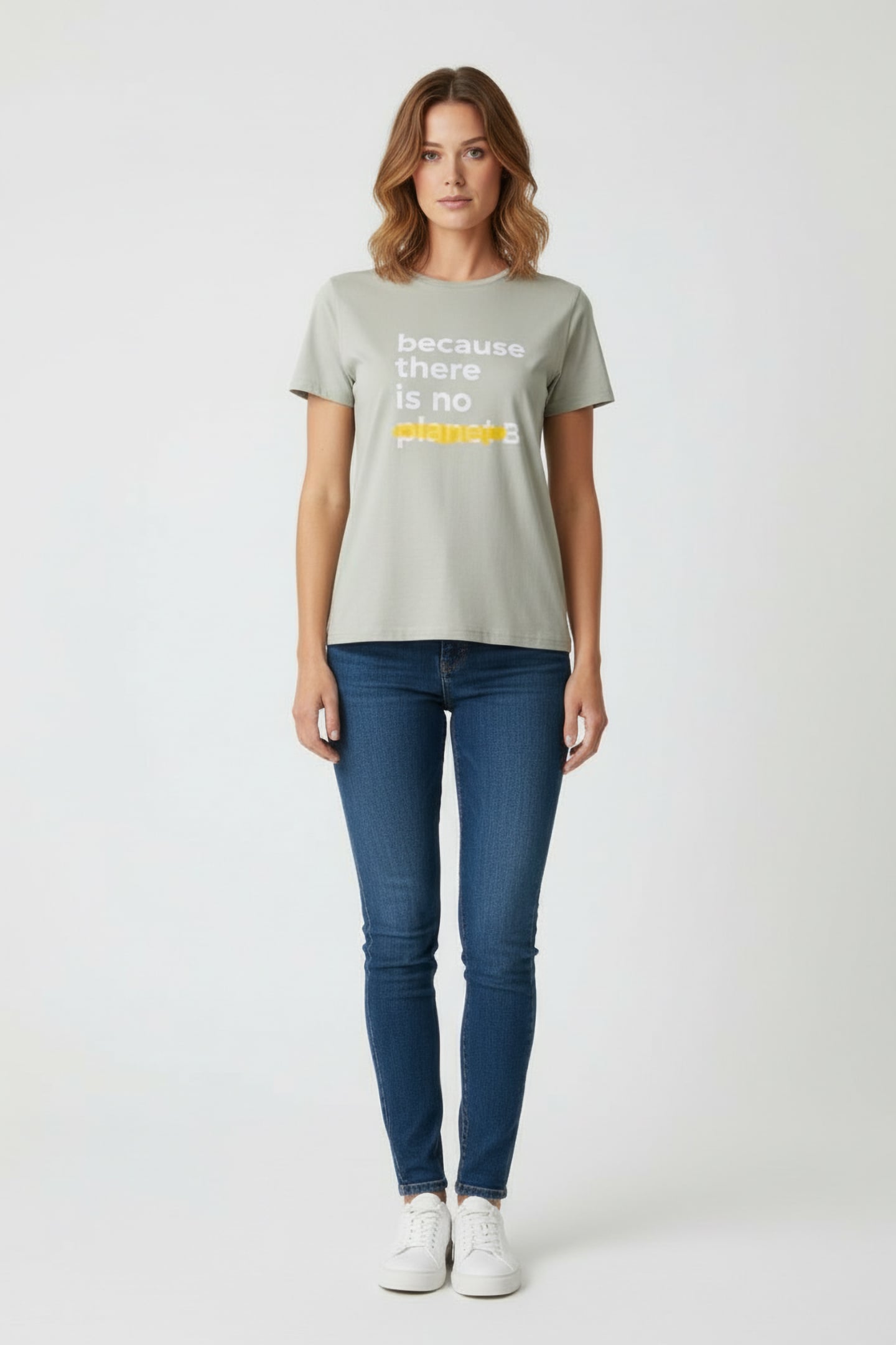 UNDERLINEDALF T-SHIRT LIGHT MOSS 1