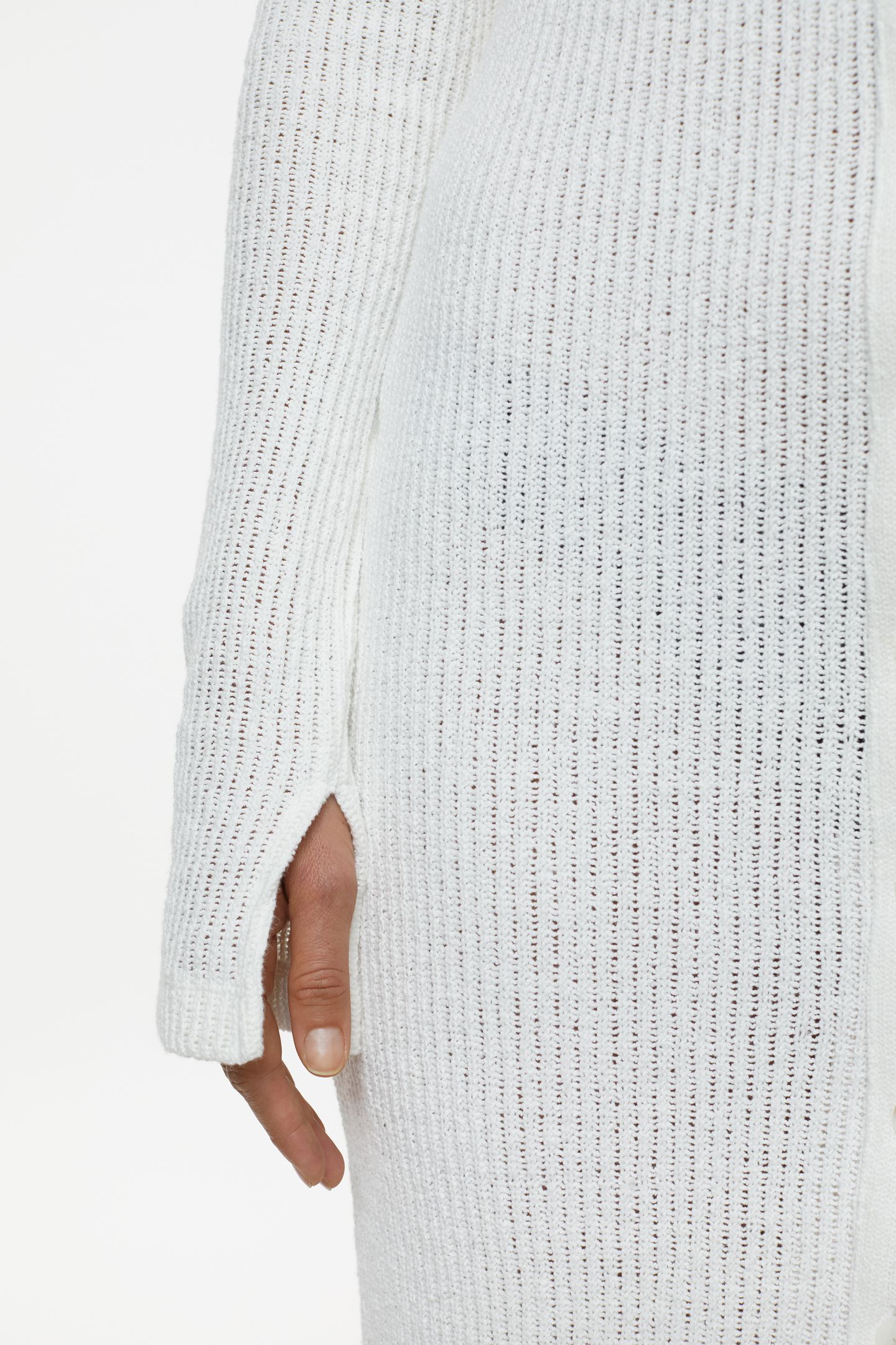 LONG SLEEVE DRESS IVORY 11