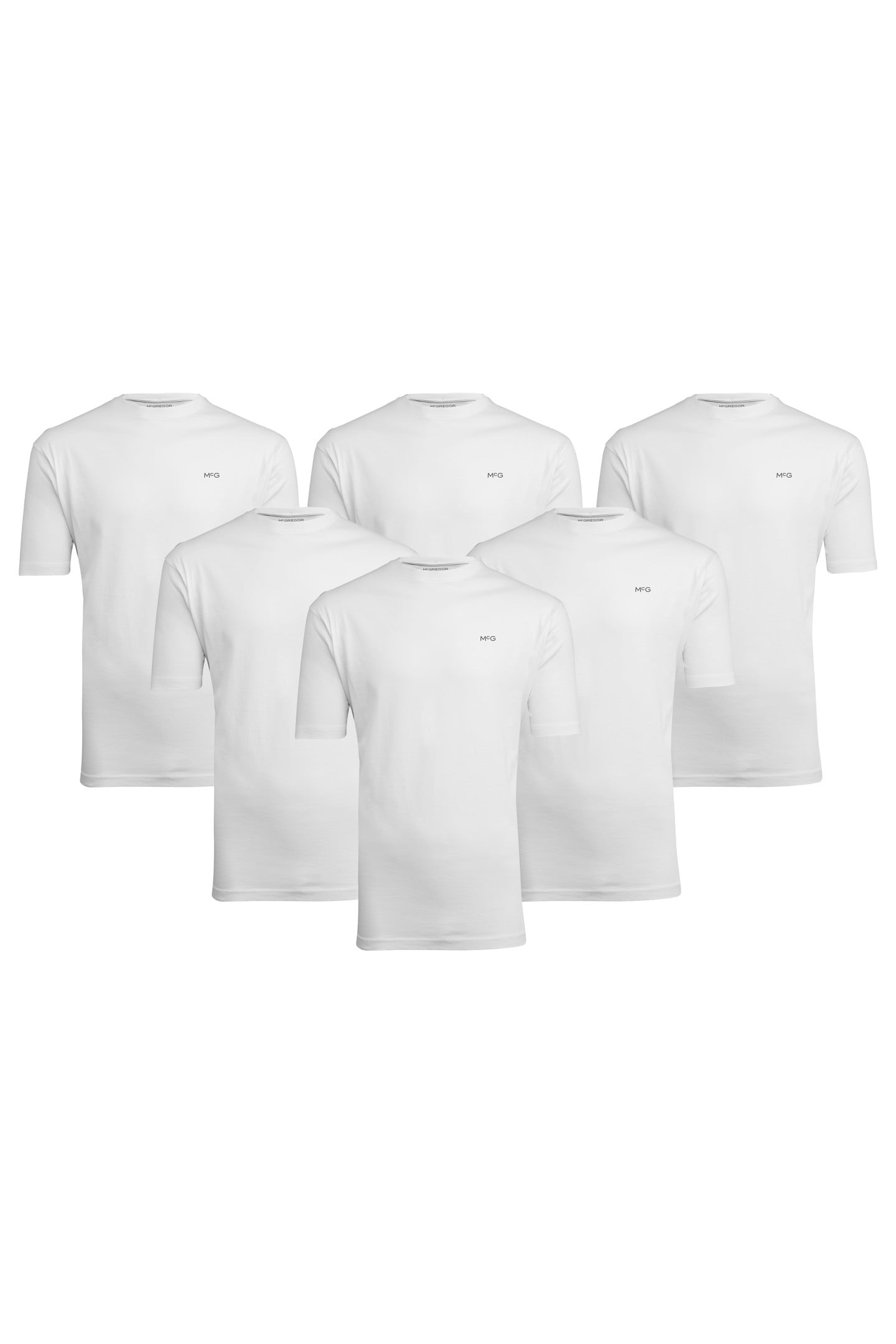 MCGREGOR T-SHIRT 6-PACK WHITE 1