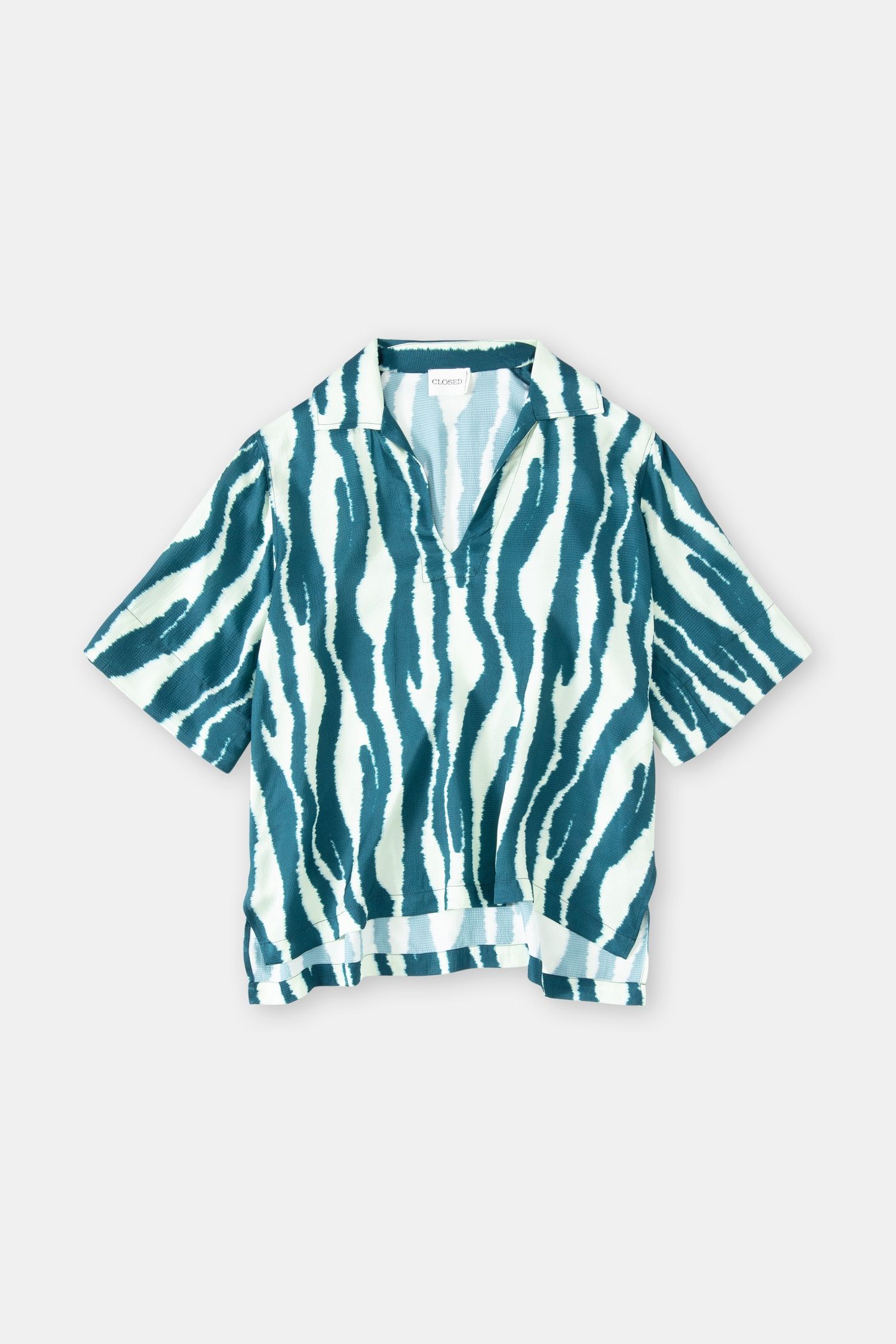 SHORT SLEEVE TUNIC SHIRTS & BLOUSES MIDNIGHT LAKE 5