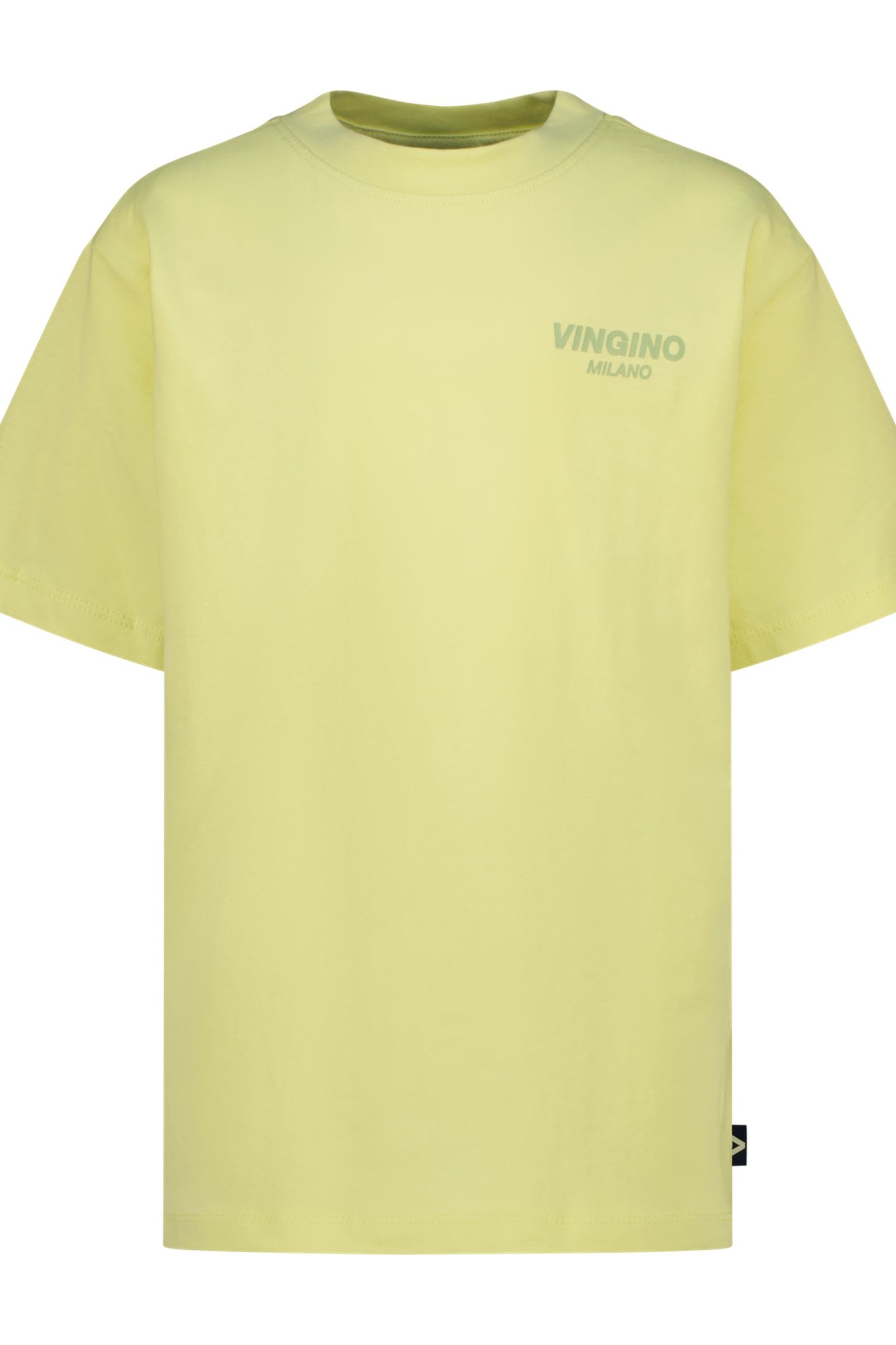 BOYS T-SHIRT BASIC BOXY T-SHIRT PALE LIME YELLOW 1