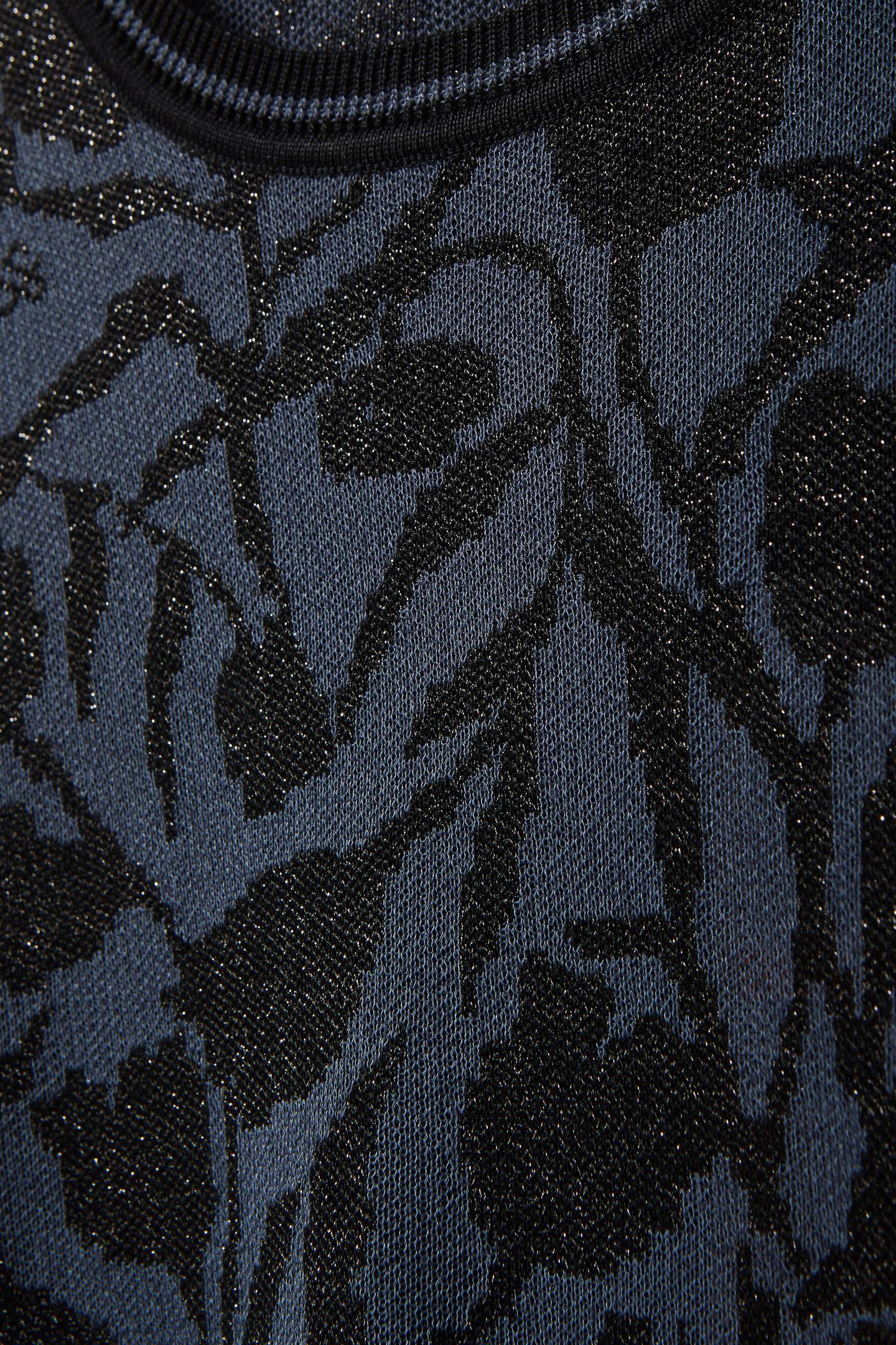 JACQUARD PULLOVER SEABORNE/ BLACK NIGHT LUREX 7