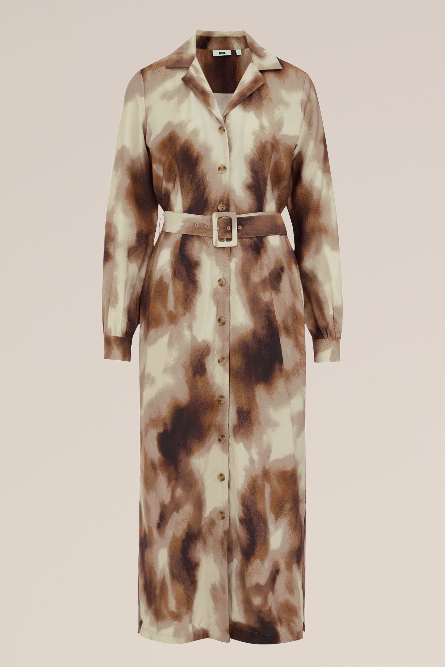 DRESS MID LENGTH BROWN 12