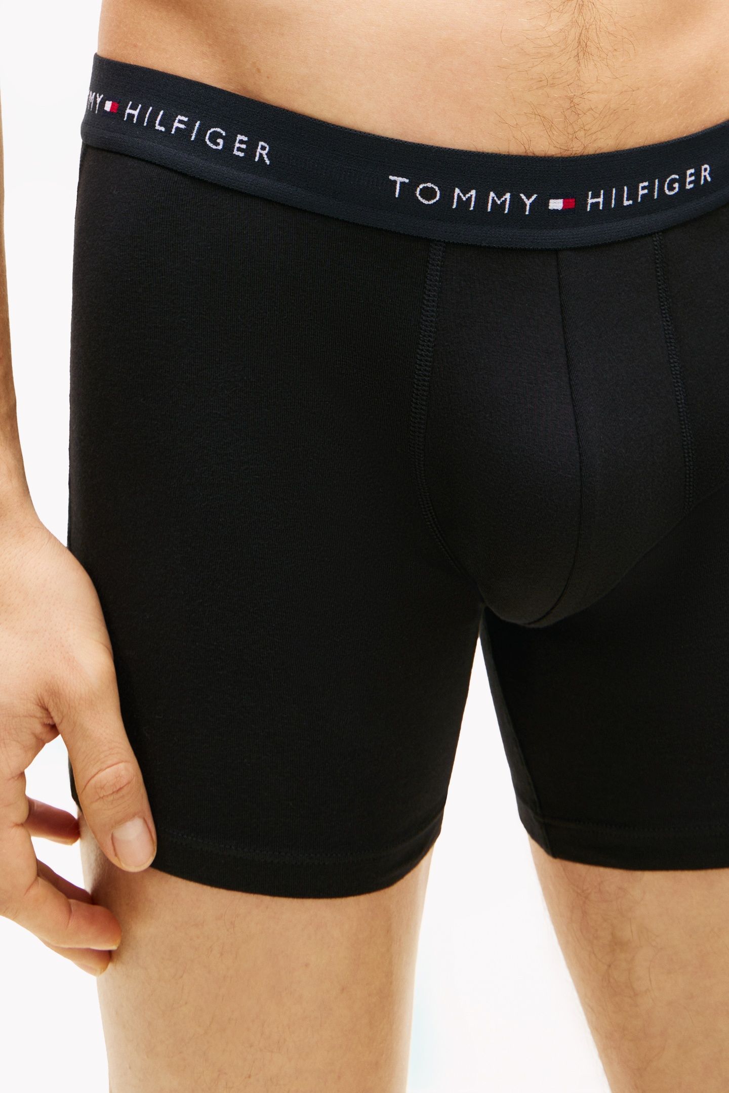 3-PACK SIGNATURE LOGO WAISTBAND BOXER BRIEFS BLACK 8