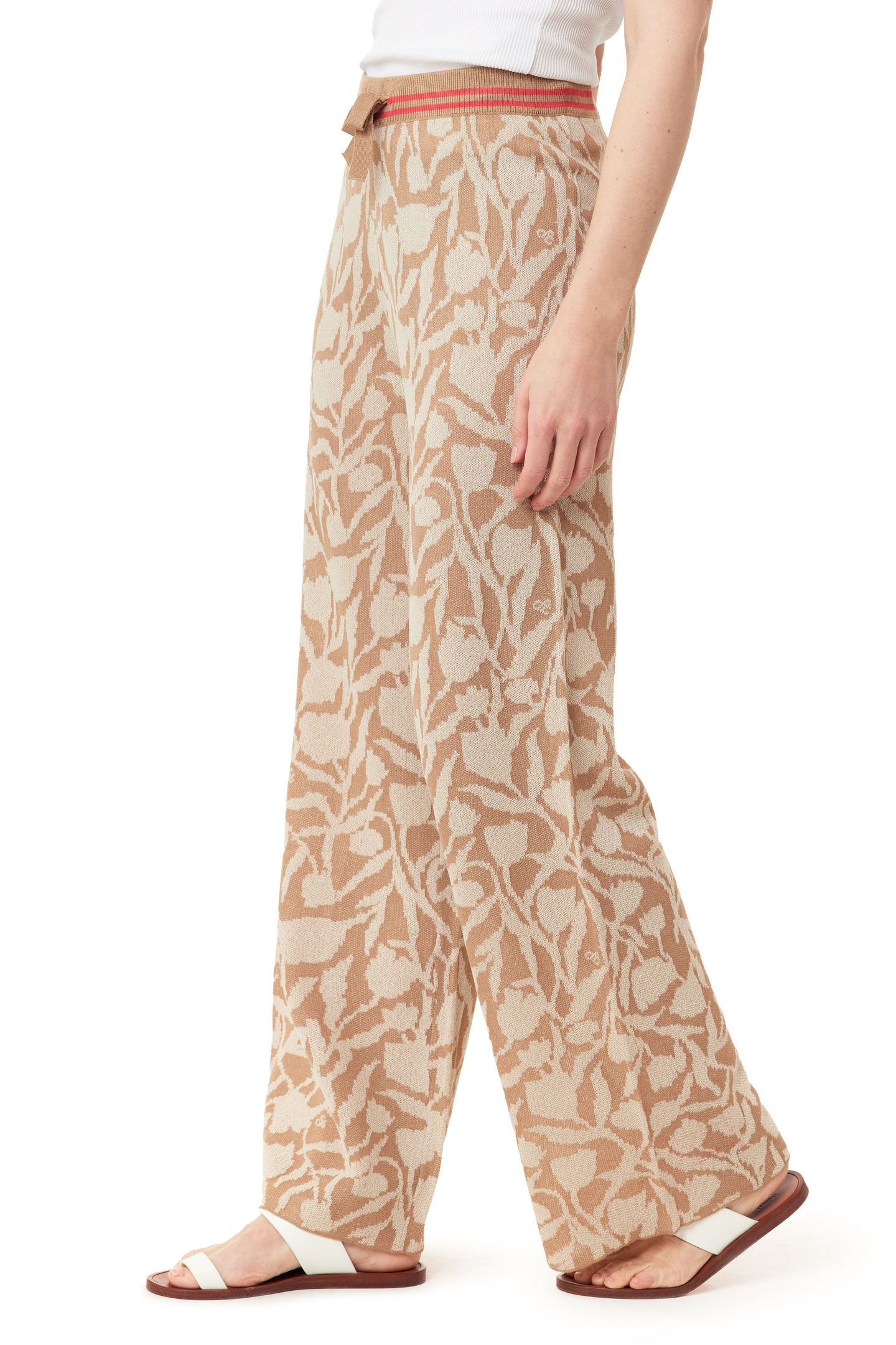 DRAWSTRING PANT OATMEAL HEATHER TULIPS 5