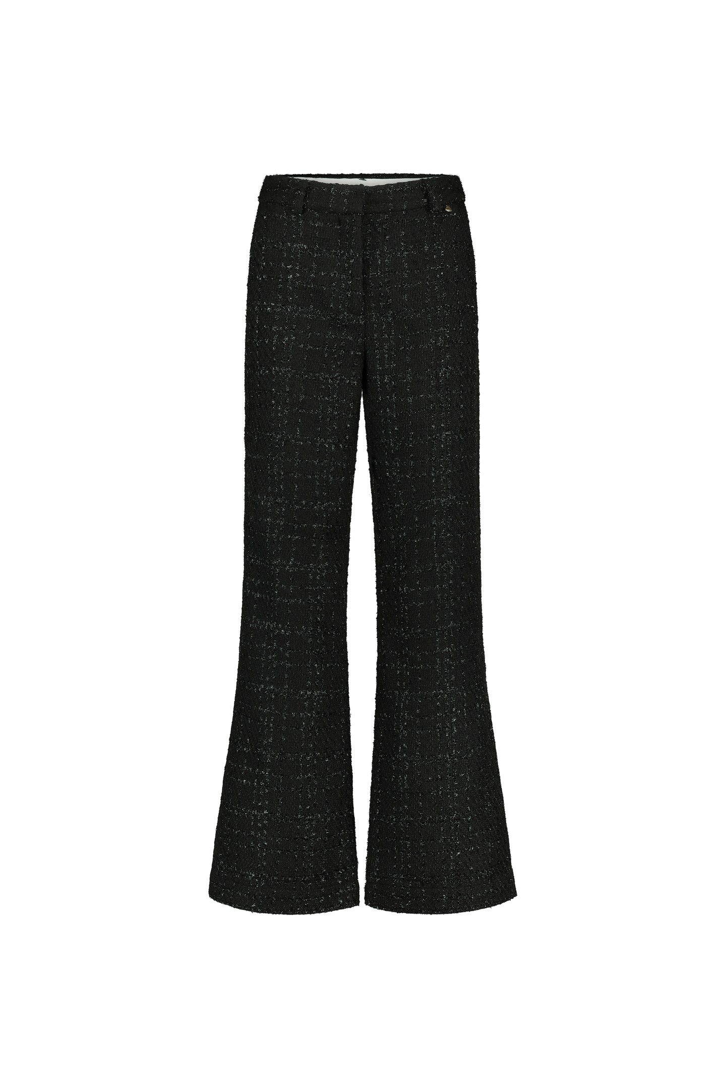 REMI TWEED TROUSERS BLACK 3