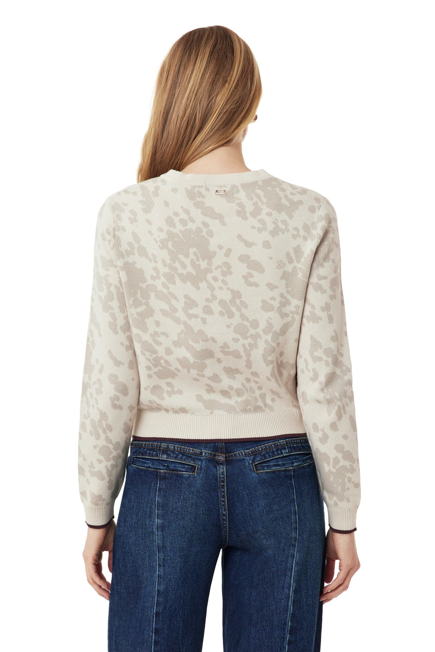 CREW NECK CARDIGAN WHITECAP GRAY/FEATHER GRAY 3