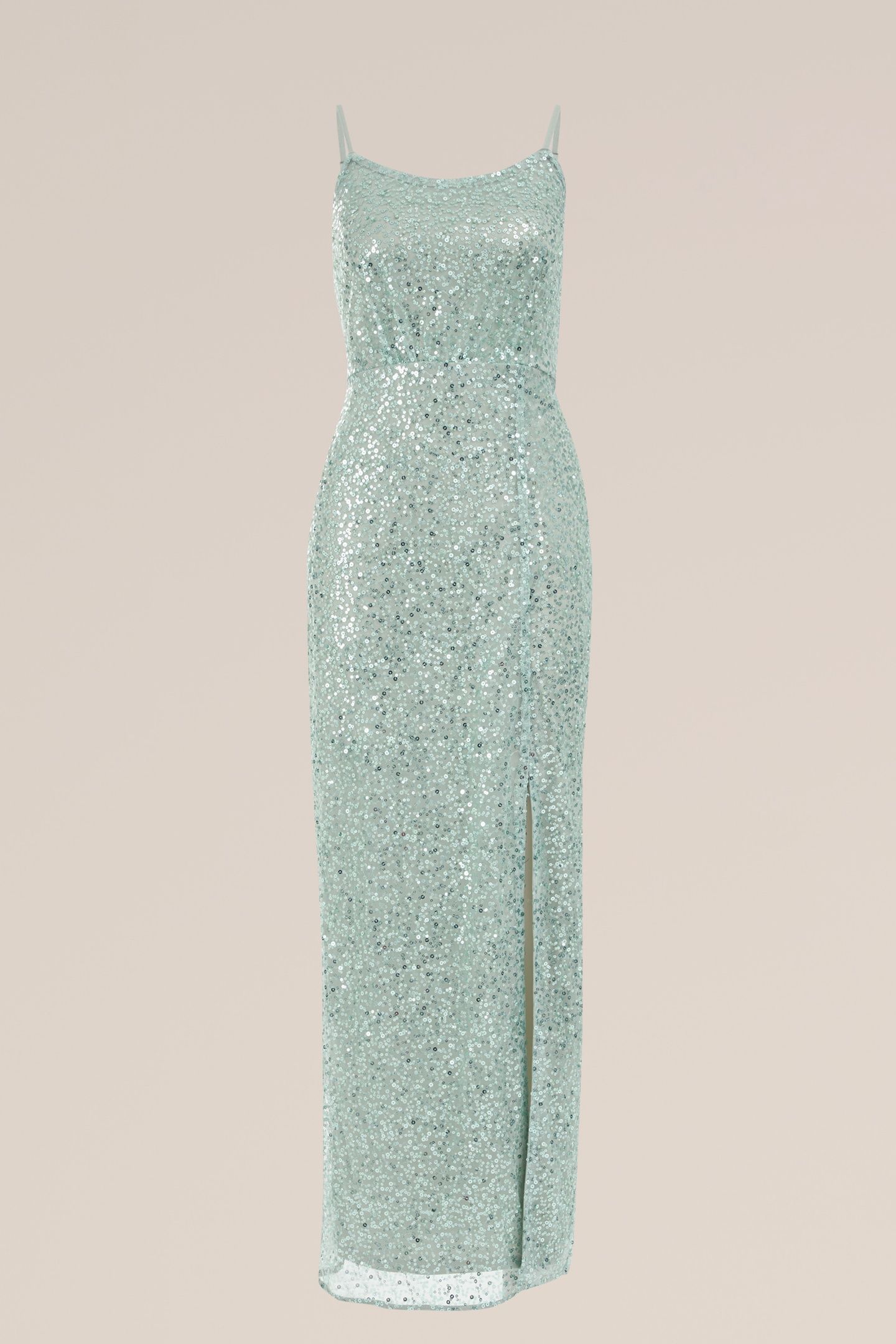 DRESS MAXI LENGTH MINT GREEN 10