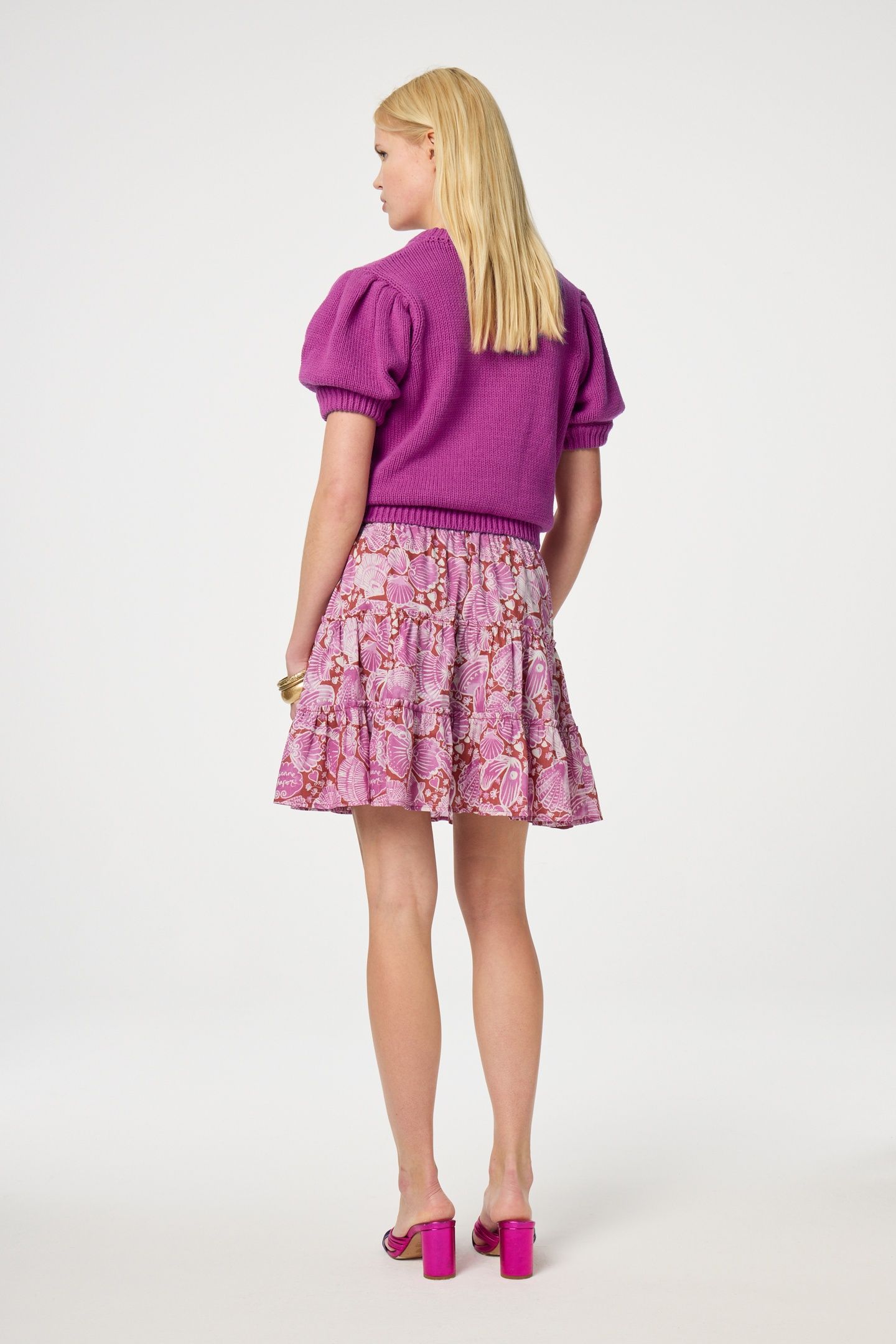 MITZI SKIRT TILE RED/PLUM PARTY 2