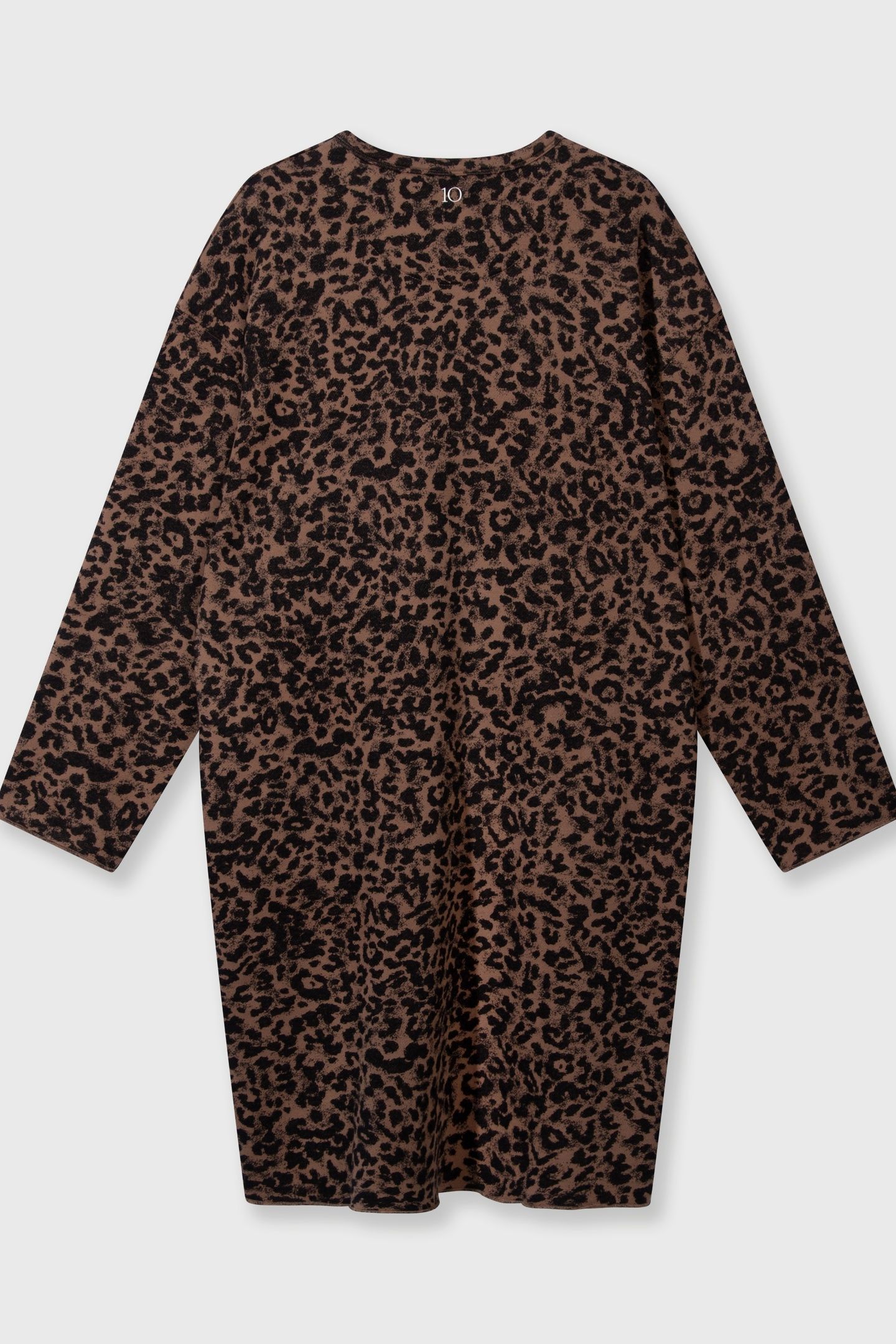 STATEMENT DRESS LEOPARD DARK FUDGE 5