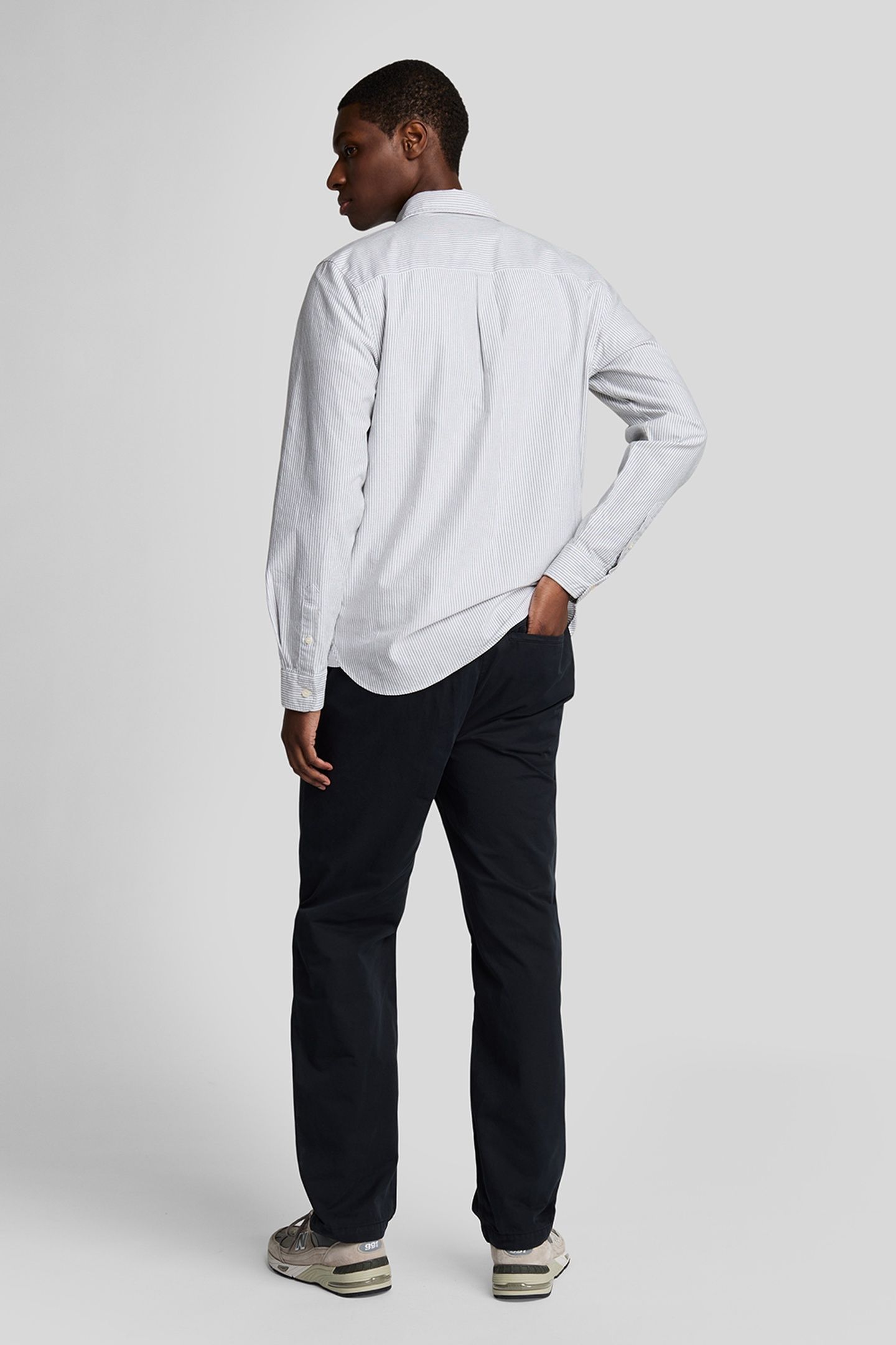 DRAWSTRING TAPERED CHINO JET BLACK 3
