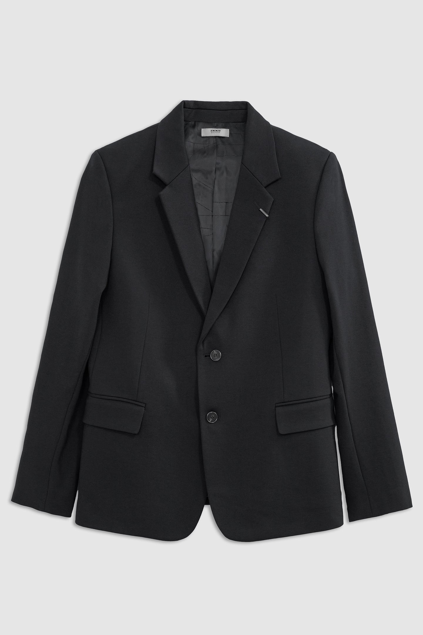 BLACK MILANO KNIT LOOSE SUIT JACKET 6