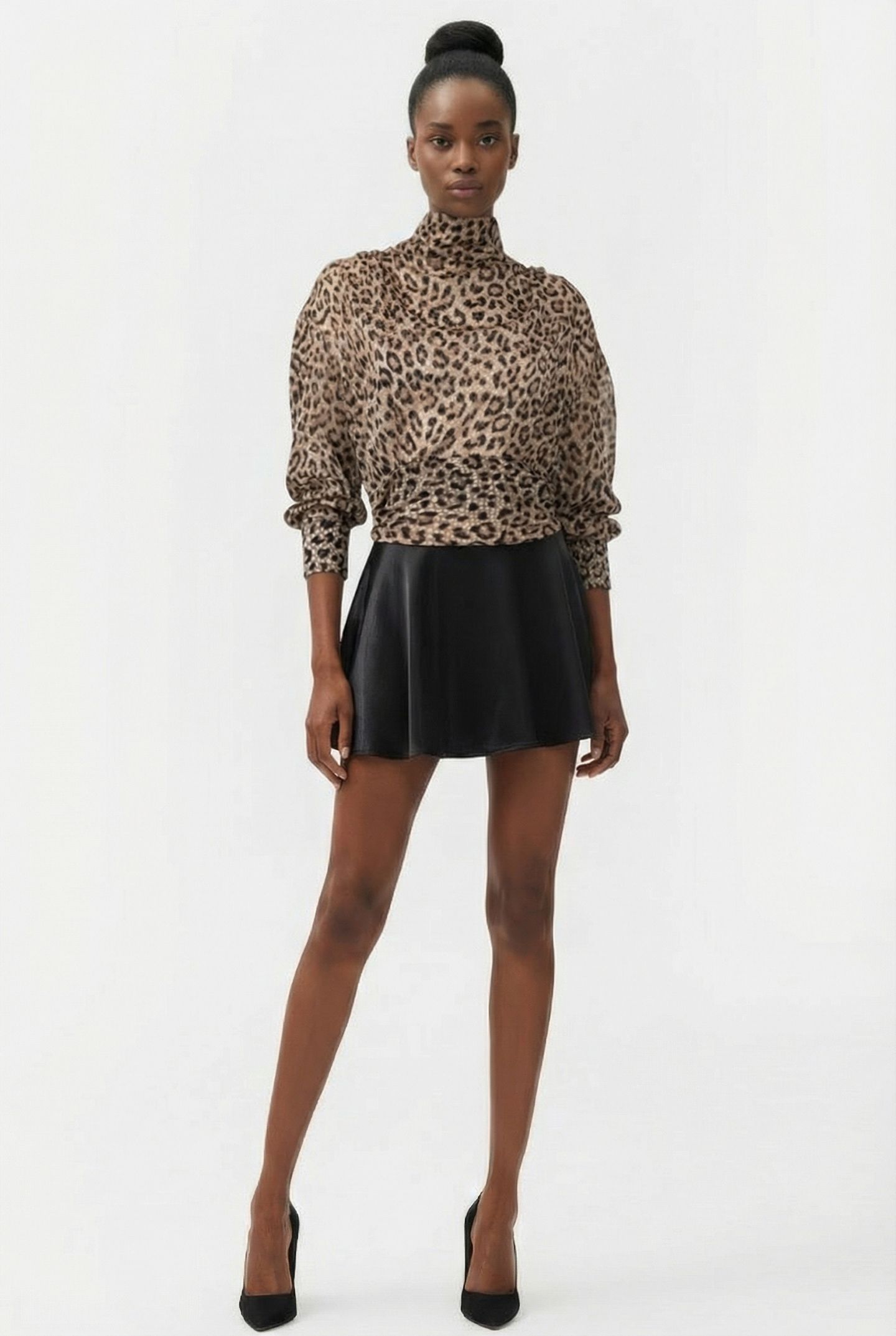MEIKO TOP BLACK LEOPARD 1