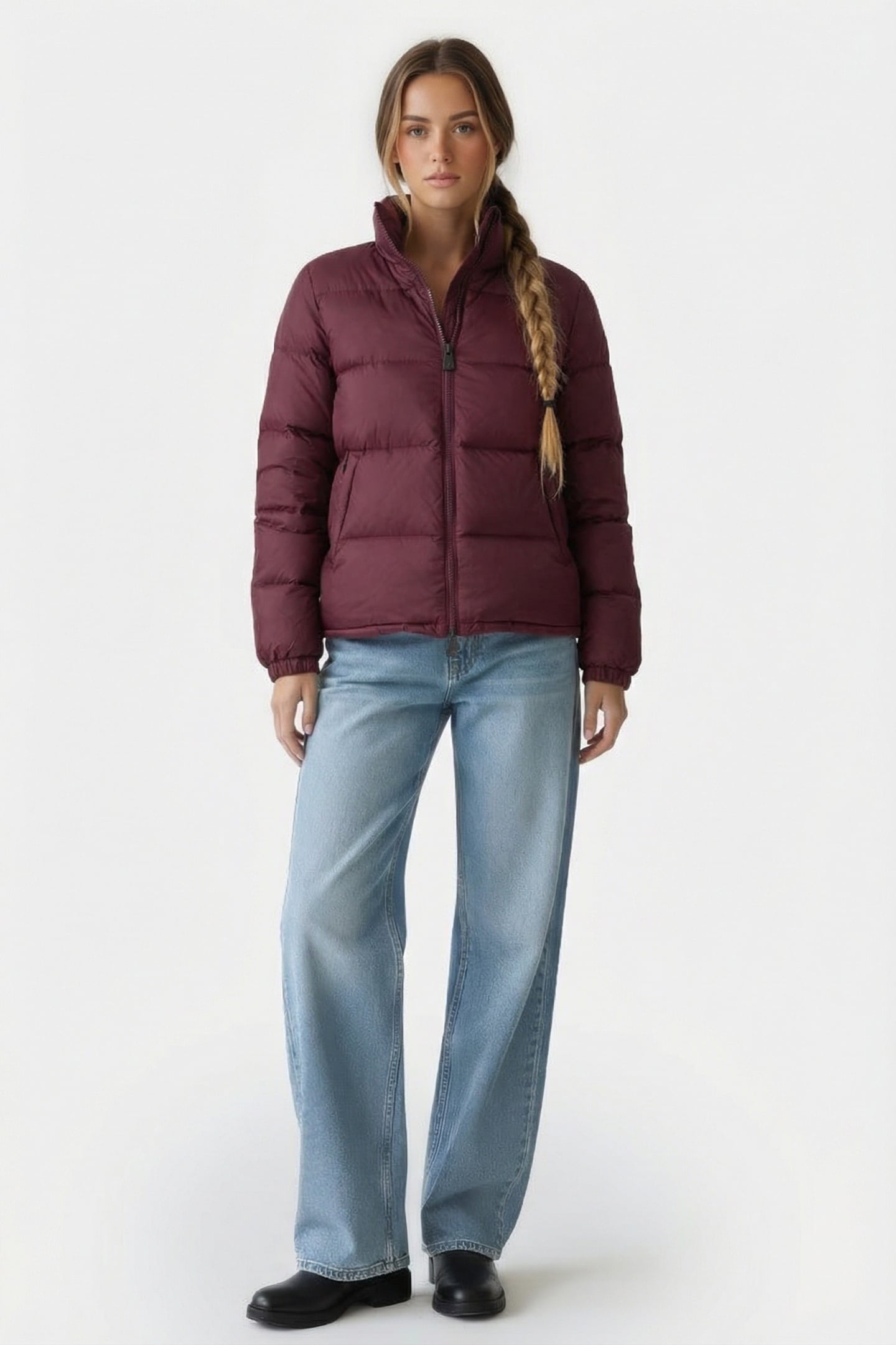 CARDIFF DOWN JACKET AUBERGINE 1
