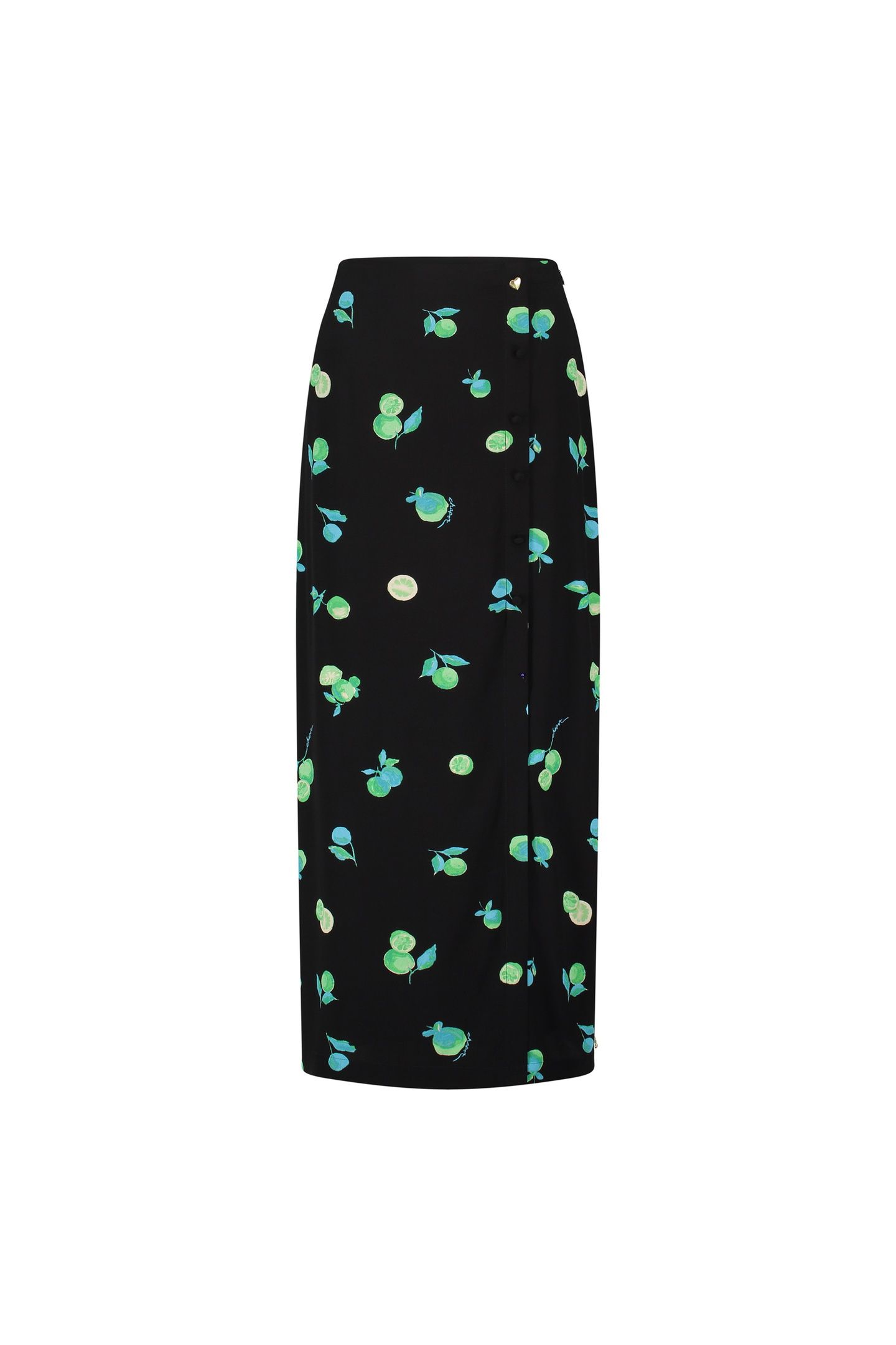 LIONA SKIRT BLACK/GREEN ZEST 3
