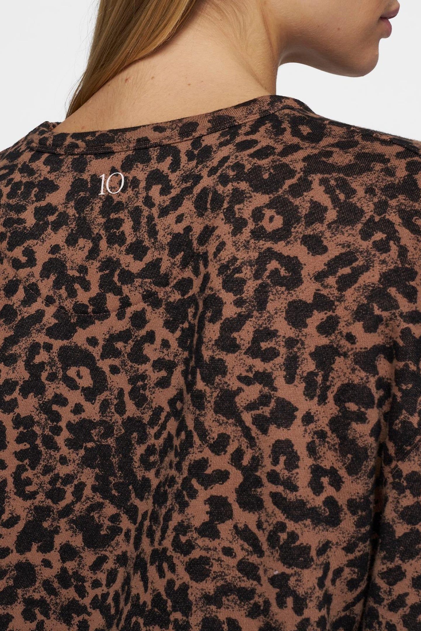 STATEMENT DRESS LEOPARD DARK FUDGE 8