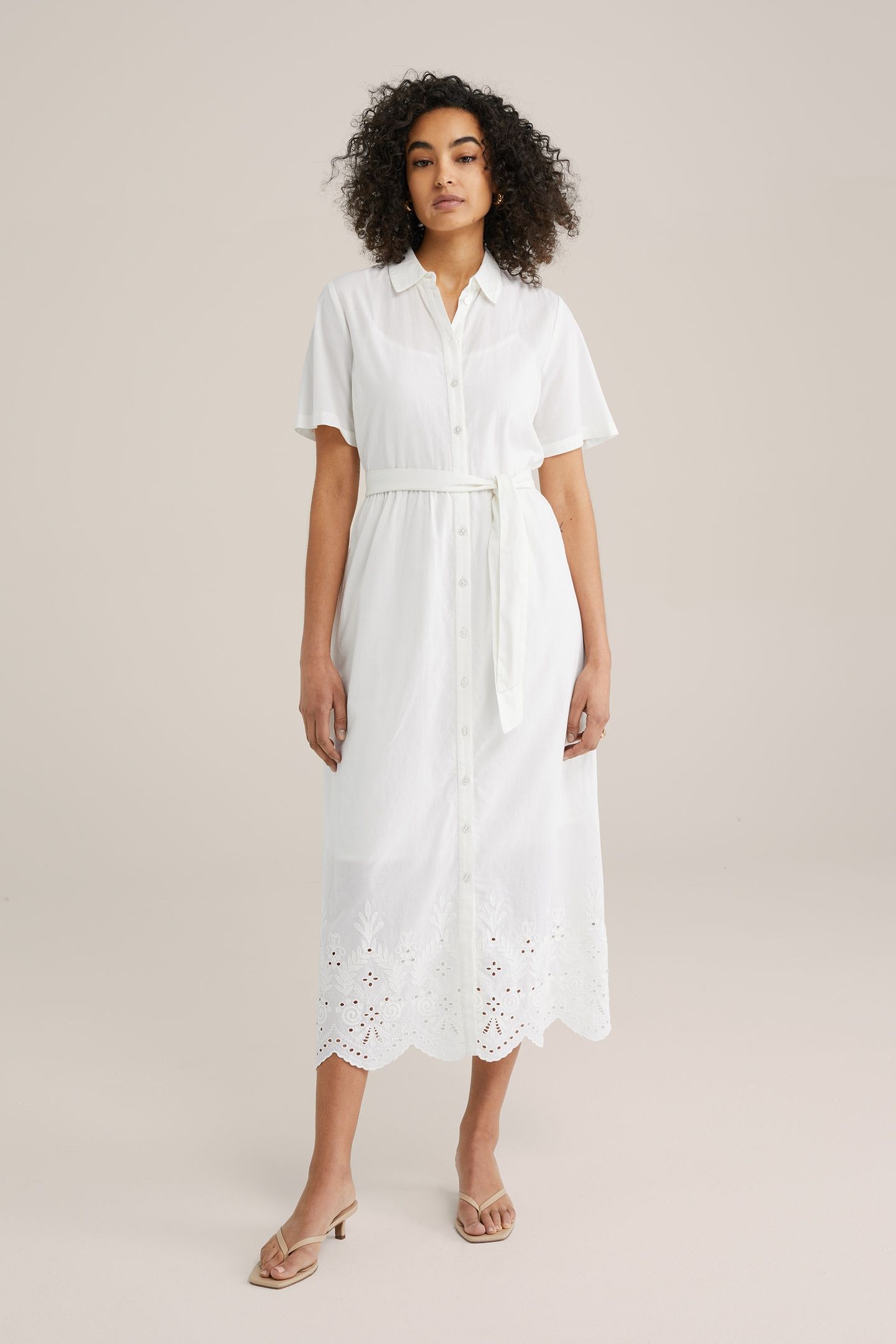 DRESS MID LENGTH WHITE 9