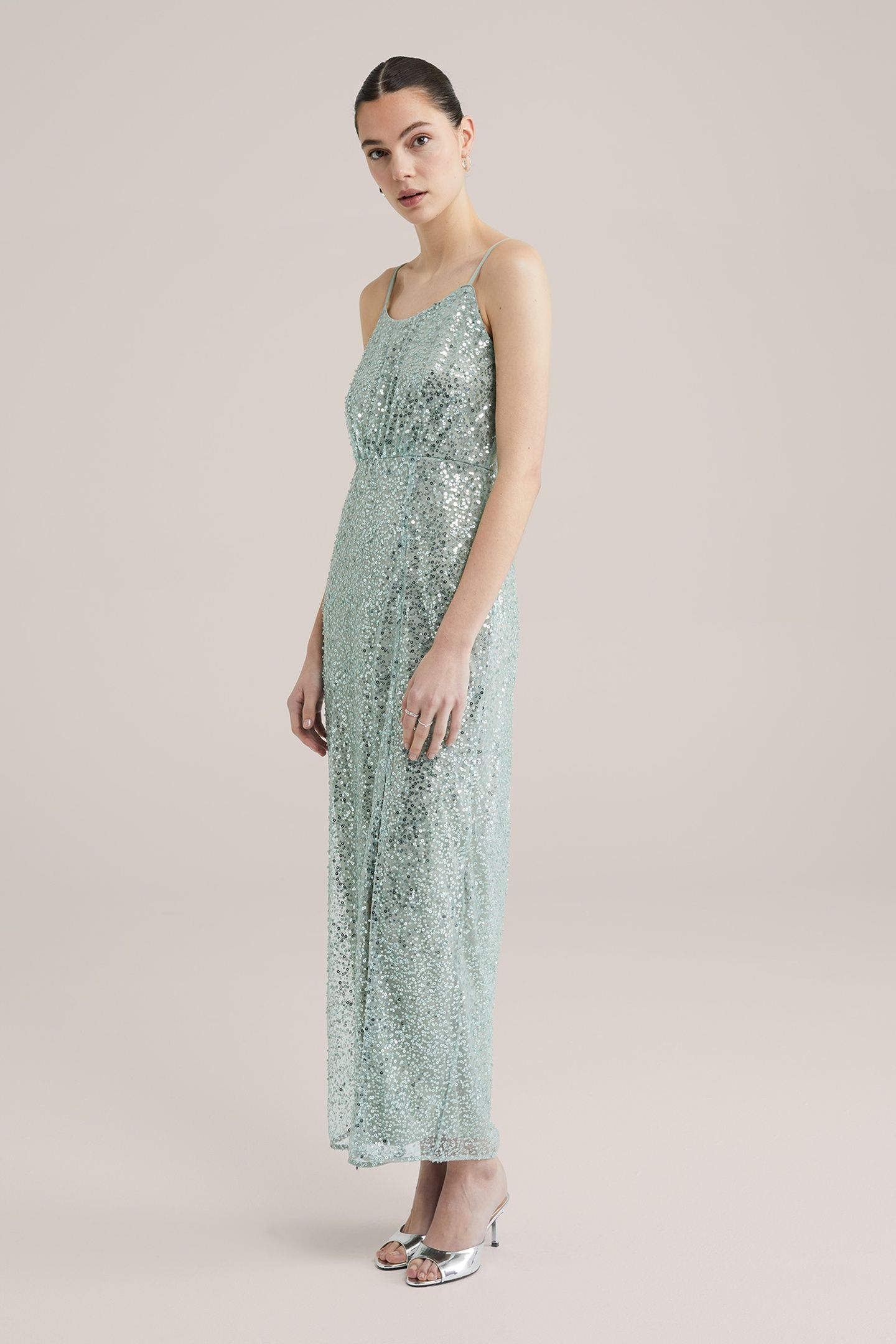 DRESS MAXI LENGTH MINT GREEN 9