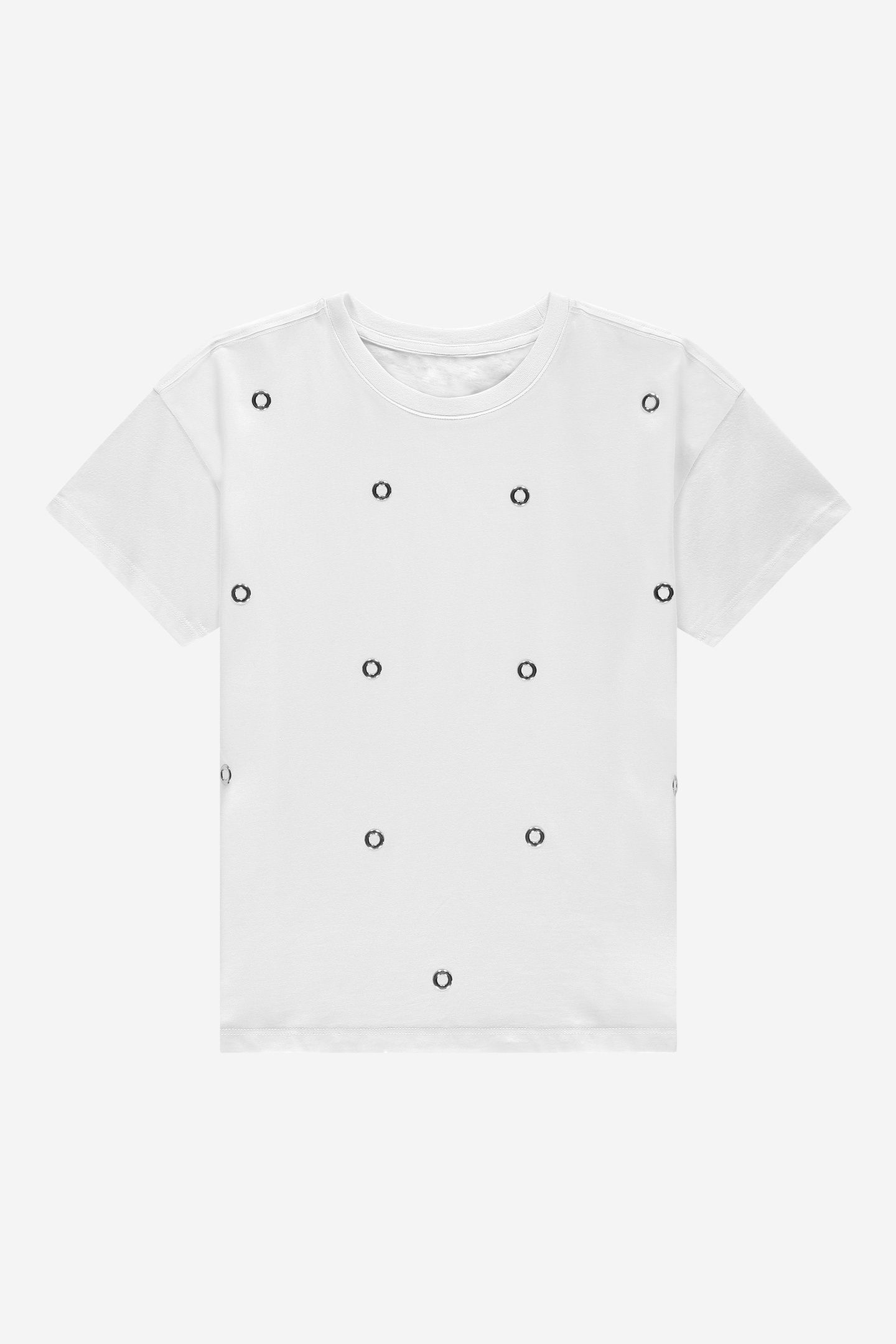 EYELET T-SHIRT OFF WHITE 2