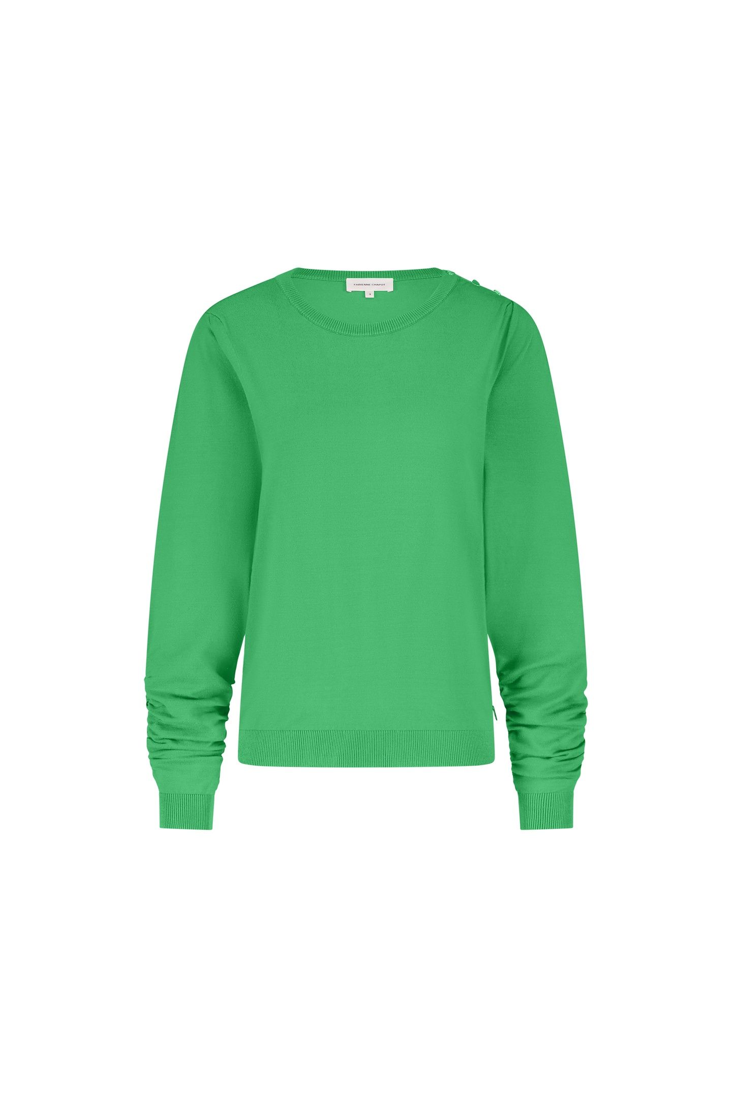 MOLLY SCRUNCH PULLOVER GREEN APPLE 4