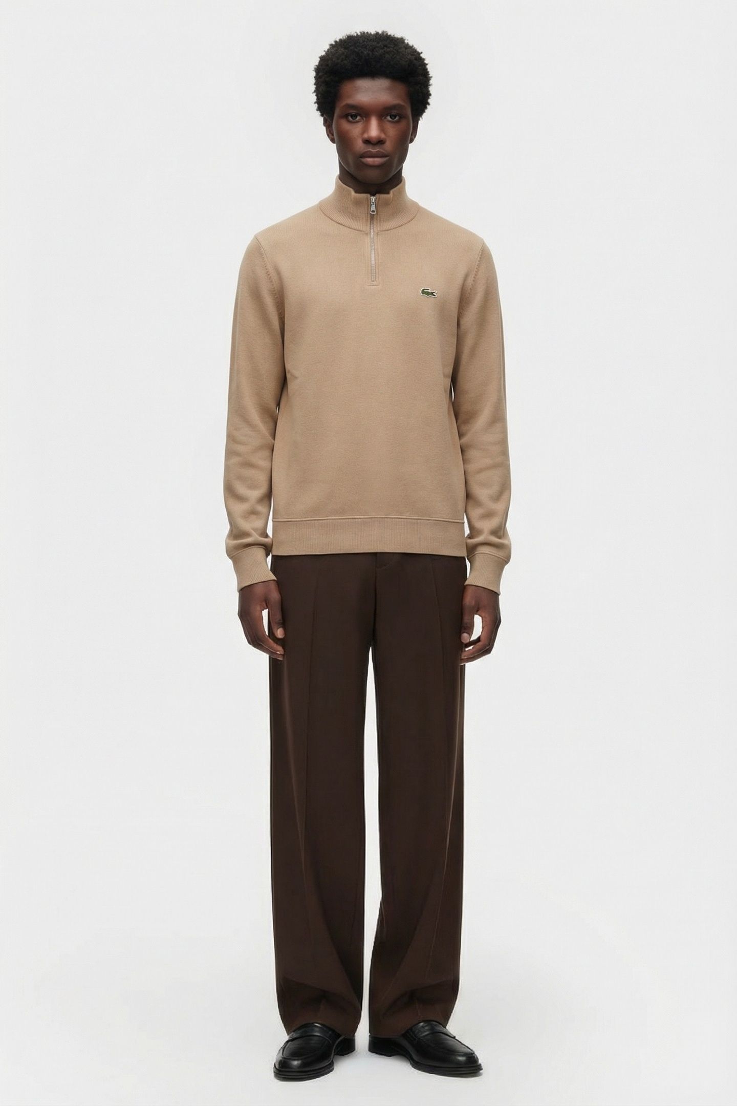 ZIP-UP HIGH NECK INTERLOCK SWEATSHIRT VIENNESE 1