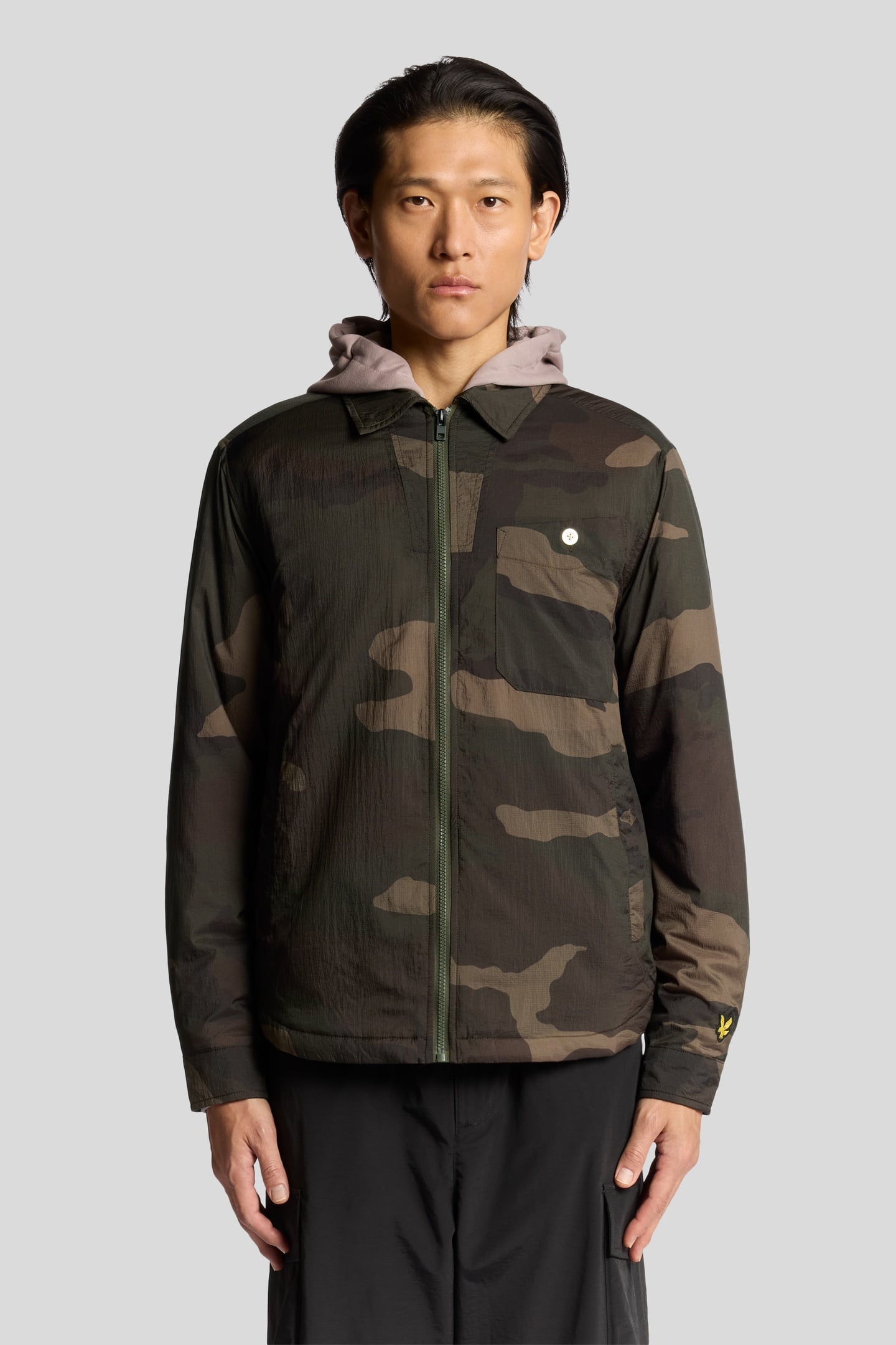 INSULATED CAMOFLAGE OVERSHIRT GREY TAUPE 1