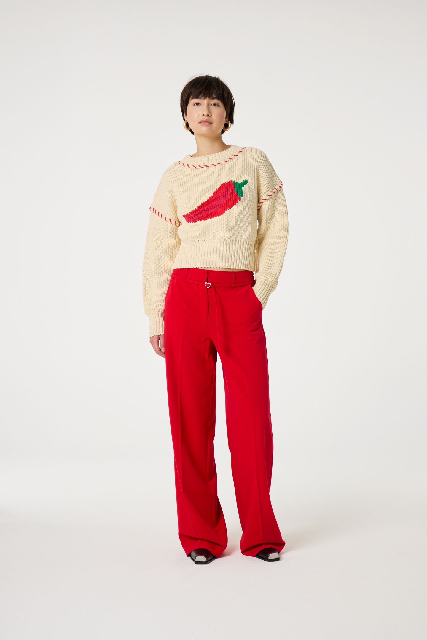 NELSAN TROUSERS RED HOT CHILLI 1