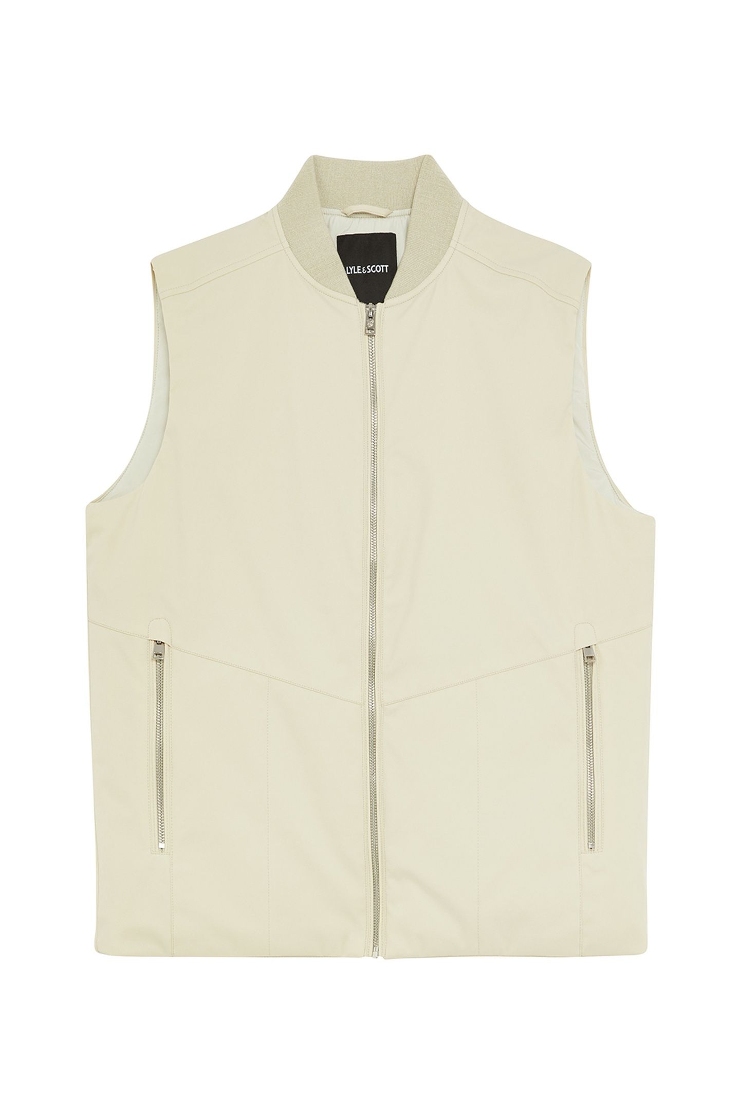 QUILTED SHELL GILET GREY TAUPE 3