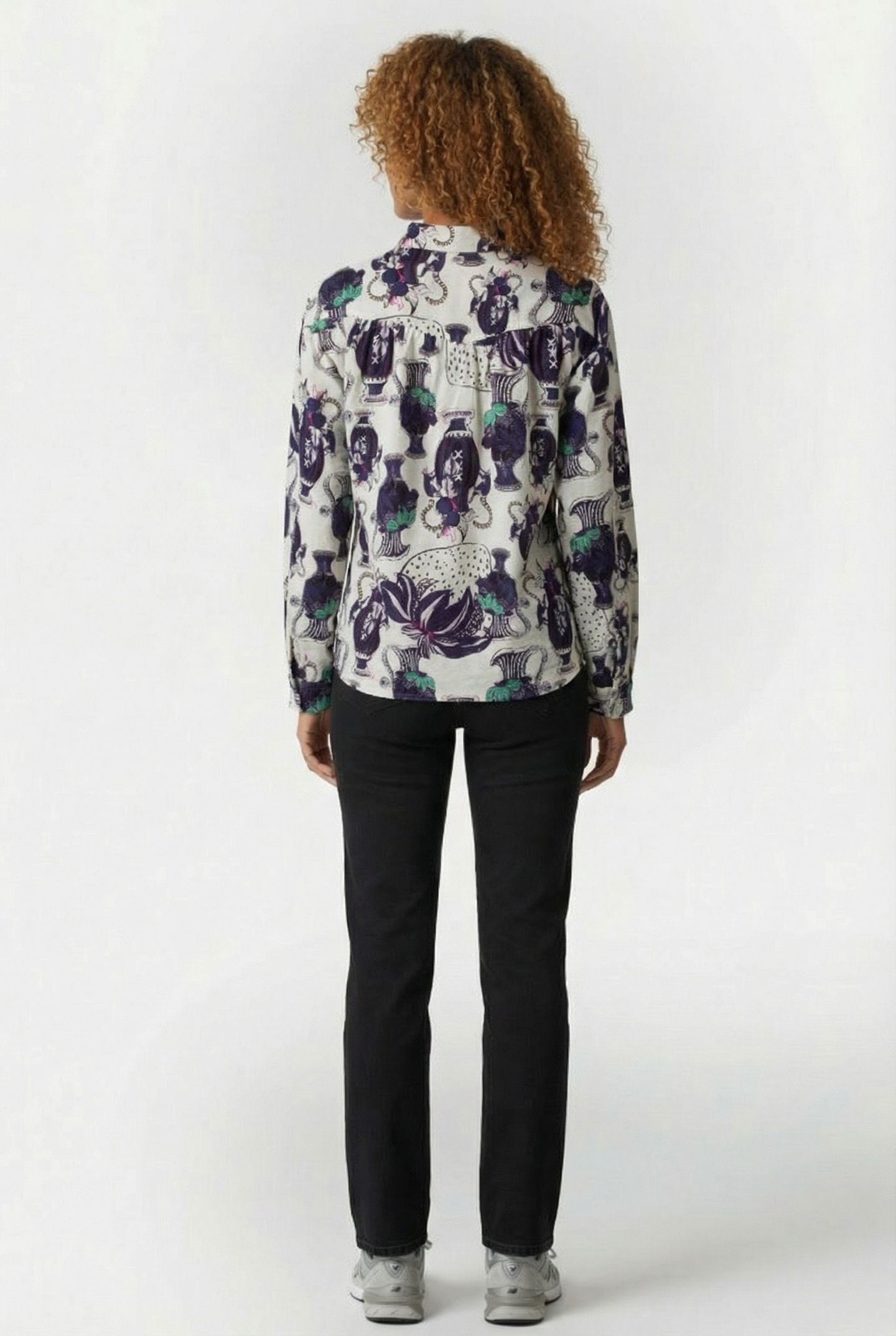 BLOUSE MILLY VASES CREAM 2