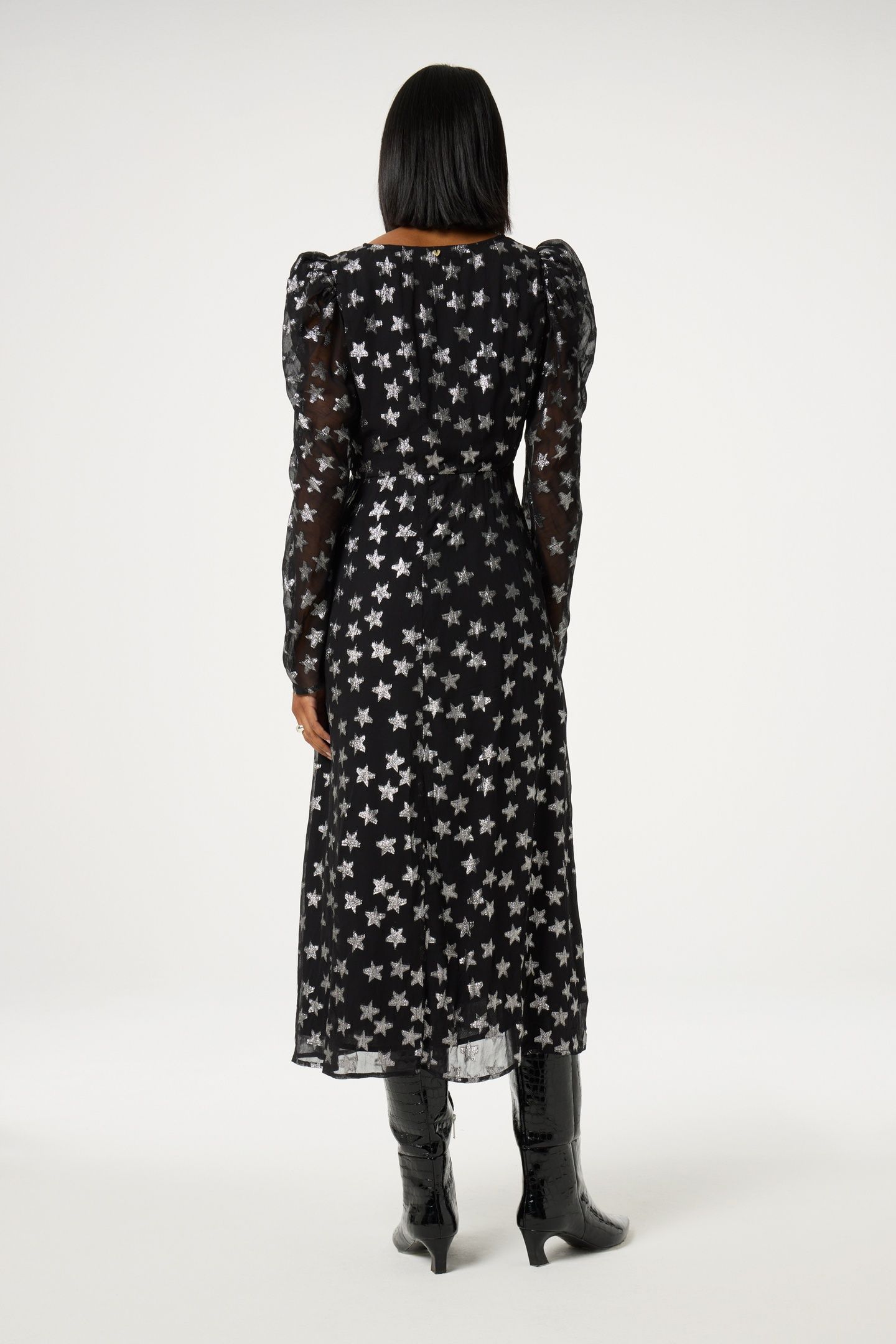 VERA DRESS BLACK/SILVER 2