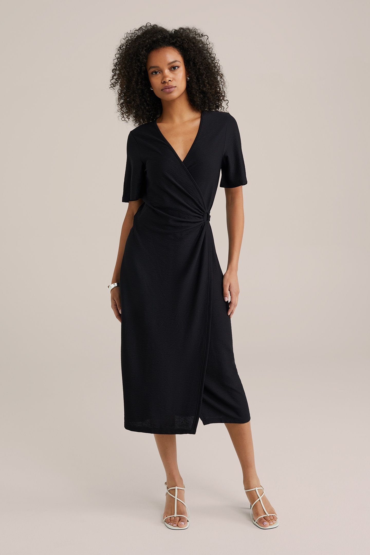 DRESS MID LENGTH BLACK 7