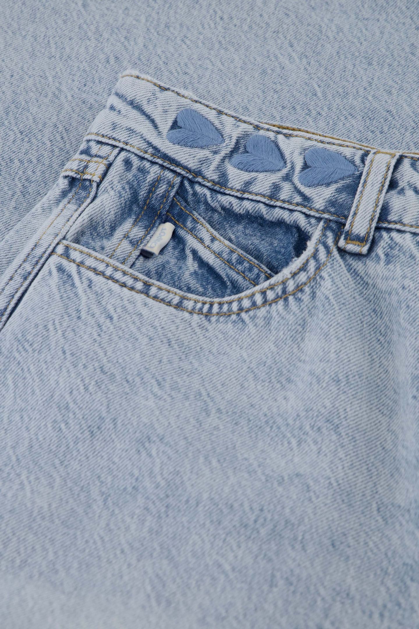 ALEX WIDE LEG JEANS FADED LIGHT BLUE 5