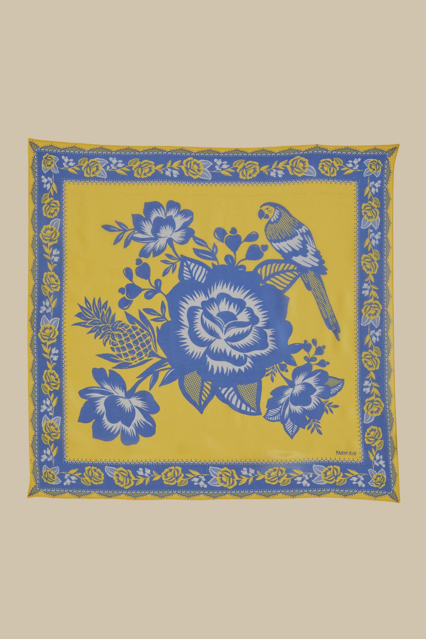 LACE GARDEM YELLOW SCARF 1